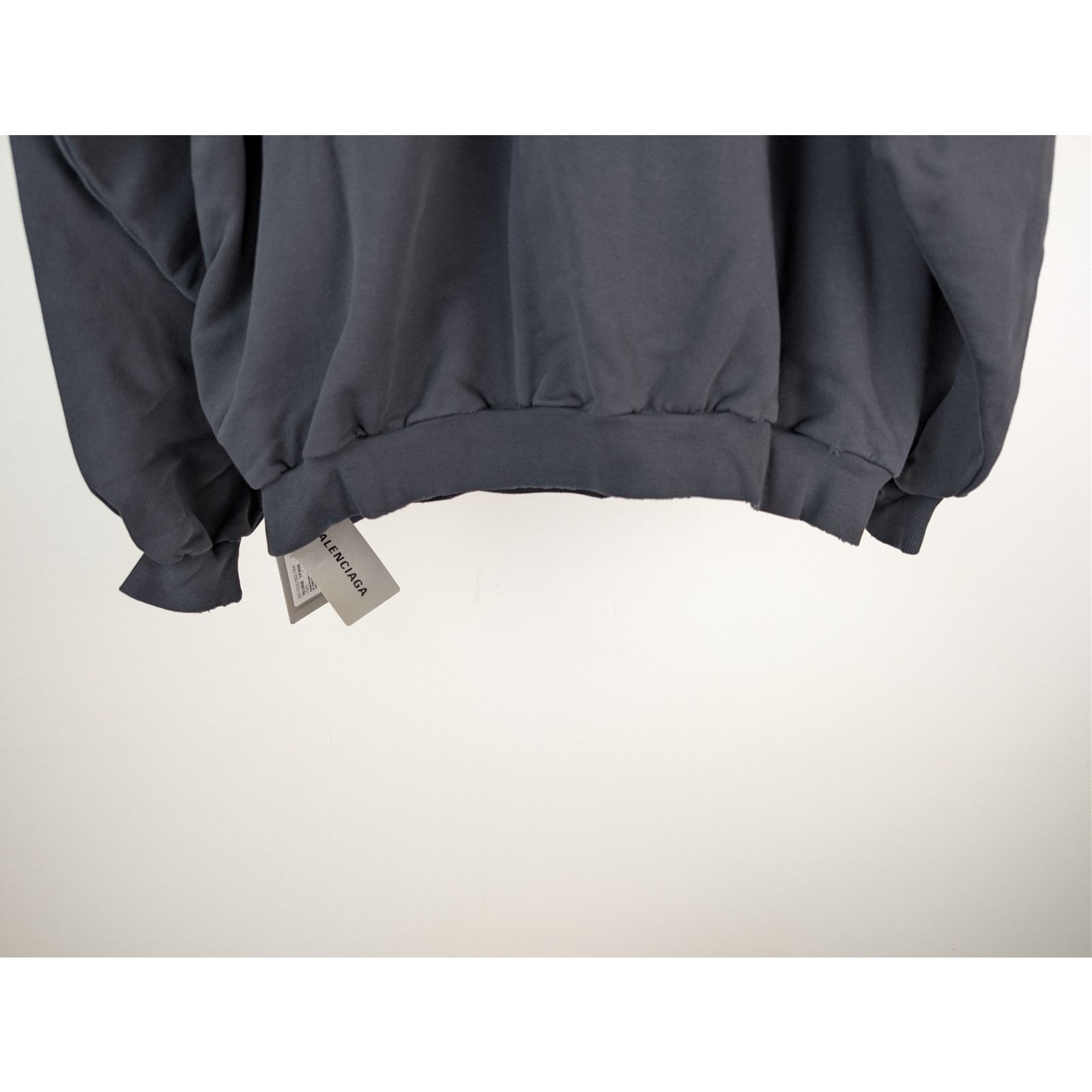 Balenciaga o1rshd1 Round Hoodie 1569 Be Kind Medium Molleton in Black Size US S / EU 44-46 / 1 - 12 Thumbnail