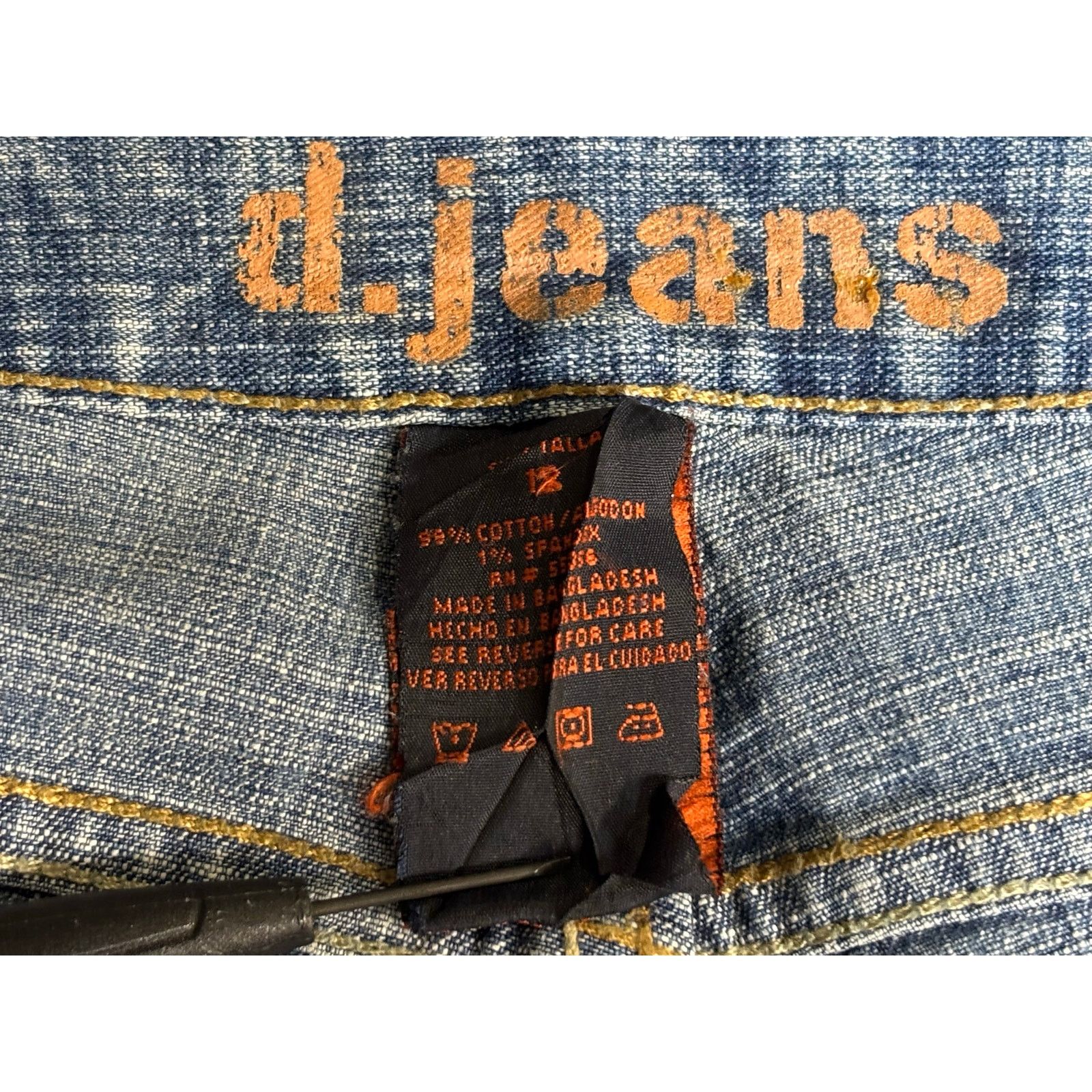 The Unbranded Brand d jeans Bootcut Jeans Blue Denim Floral Embroidered Flare Size 34" / US 12 / IT 48 - 9 Thumbnail