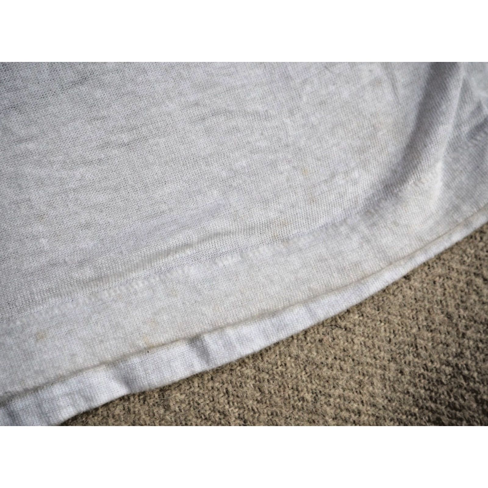 JCPenney VTG 70s Penneys 50/50 Cotton Blend White T-Shirt MT Men Short Sleeve V-Neck Graphic Tee Shirt White Penneys Vintage 1970s Mens Men’s Size US M / EU 48-50 / 2 - 6 Thumbnail