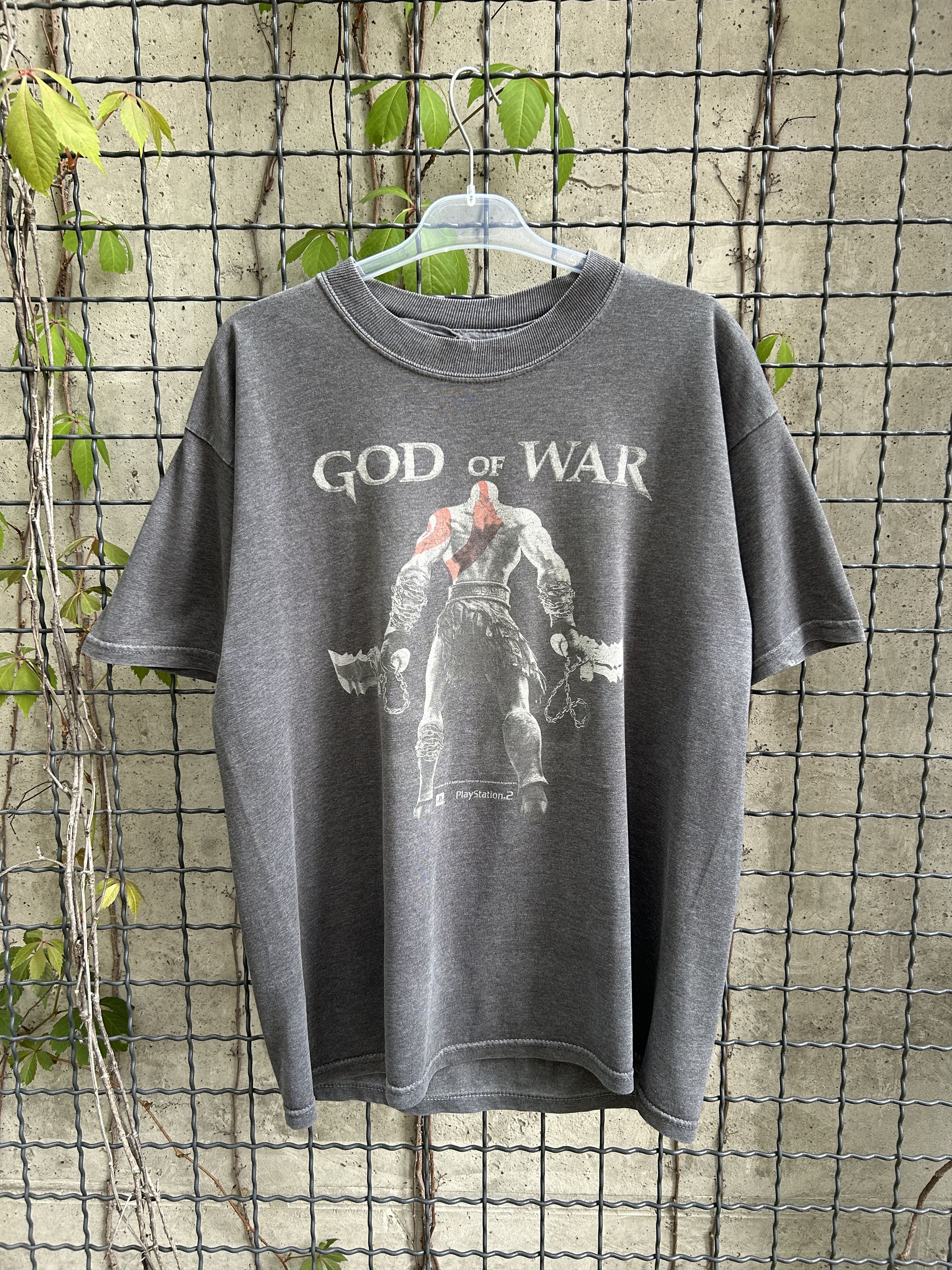 Playstation Vintage 2007 God of War Playstation 2 Game Promo T-shirt Size US XL / EU 56 / 4 - 1 Thumbnail