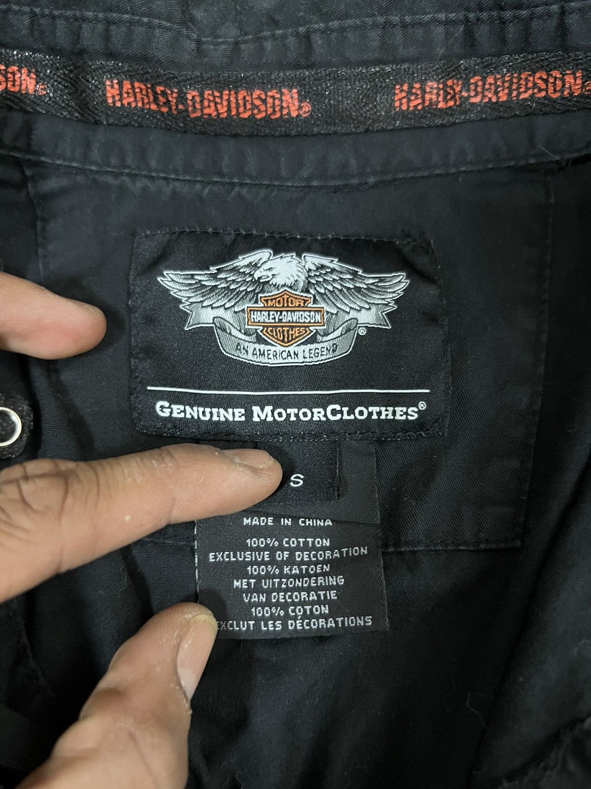 Harley Davidson × Vintage Vintage Harley Davidson Button up Shirt Size US S / EU 44-46 / 1 - 12 Thumbnail