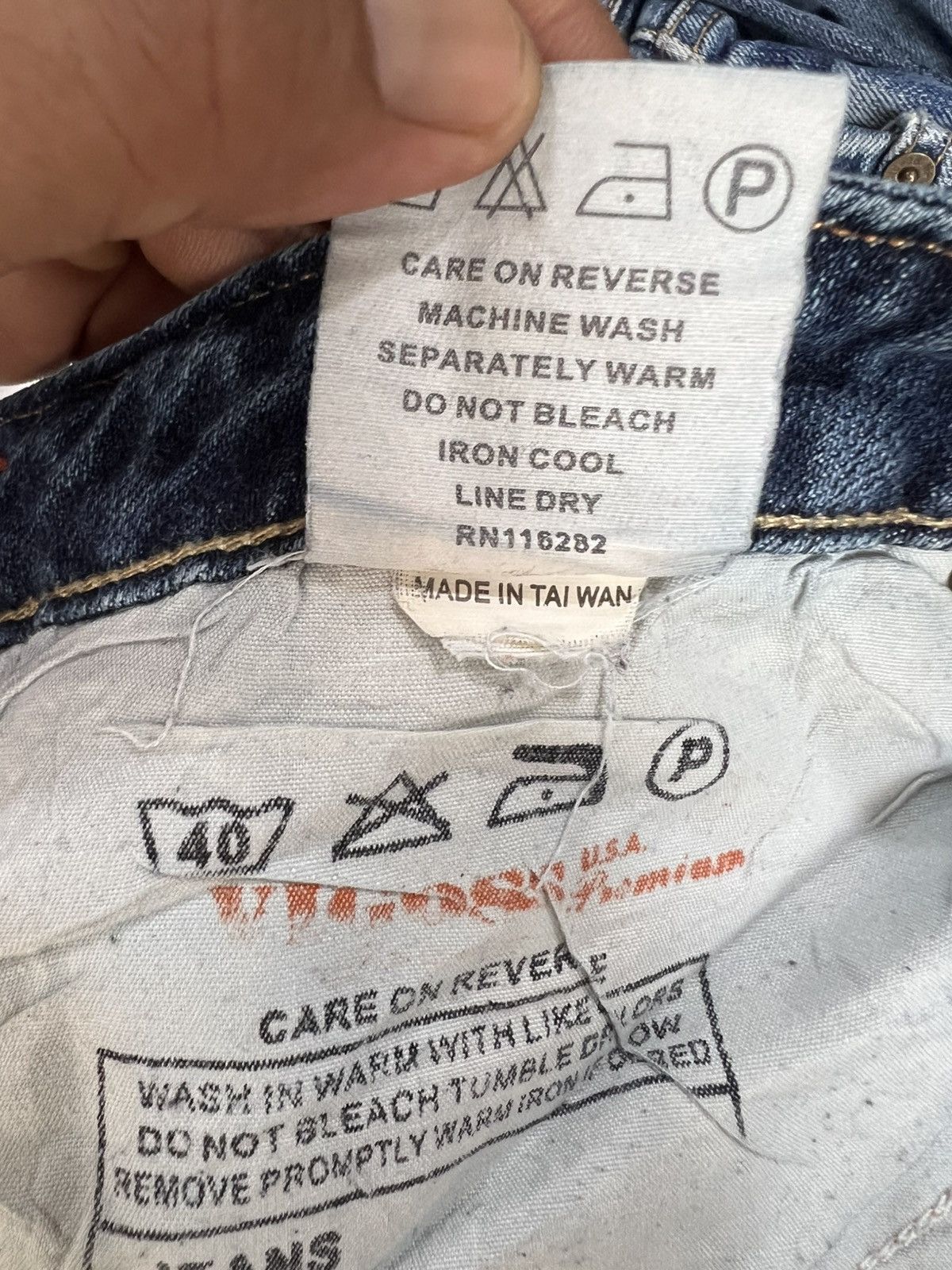 Other 🔥Rare Vigoss Jeans Wide Leg Distressed Denim Size US 35 - 21 Thumbnail