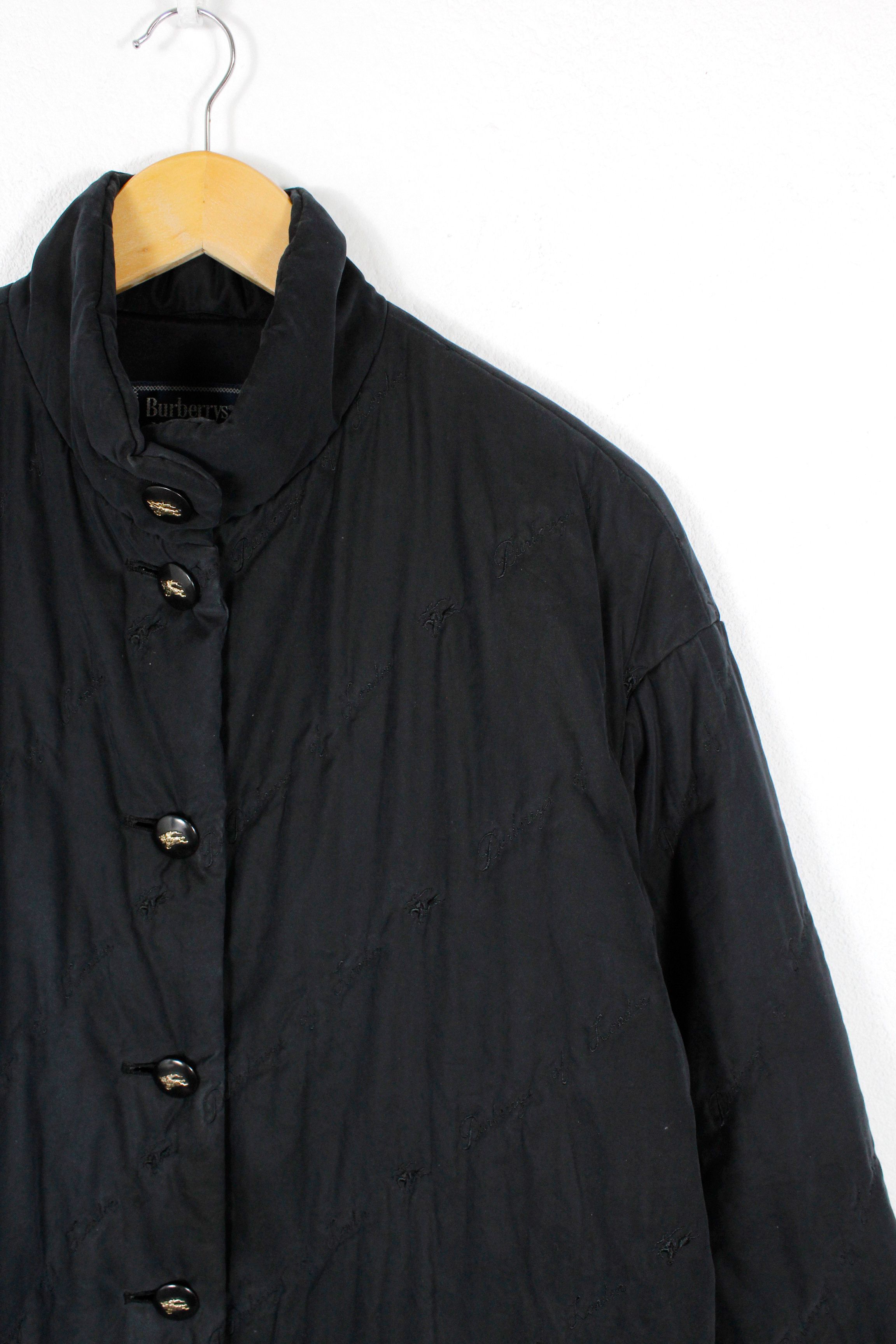 Burberry × Burberry Prorsum × Vintage Vintage Burberry Knight Monogram Logo Quilted Coat 90s Size L / US 10 / IT 46 - 2 Thumbnail