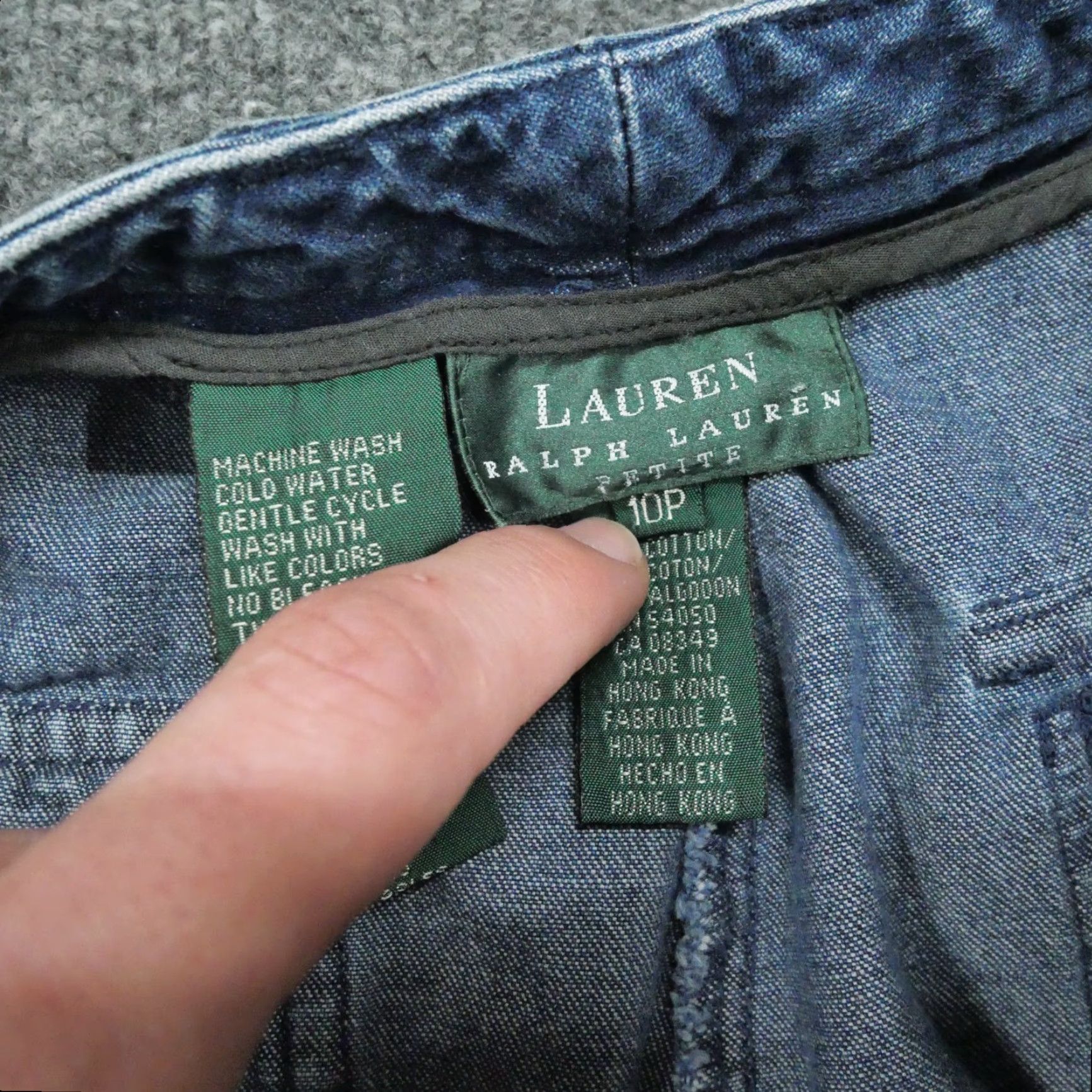 Vintage VINTAGE Goddess Jeans Womens 10P 10 Petite Blue Cropped Wide Leg Denim 90s 5-Pocket Womens Jeans Size 27" / US 4 / IT 40 - 4 Thumbnail
