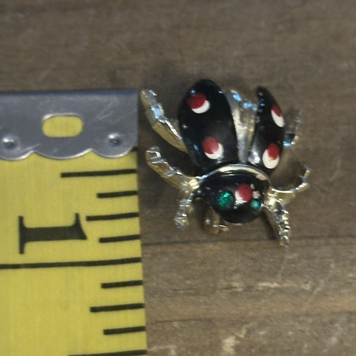 Vintage Vintage gold tone enamel lady bug brooch Size ONE SIZE - 2 Thumbnail