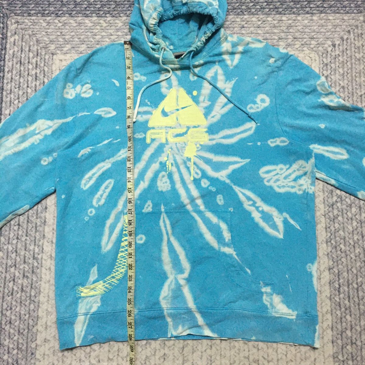Nike ACG Distressed Y2K Nike ACG Cetre Logo Custom Tye Dye Hoodies Size US XL / EU 56 / 4 - 19 Thumbnail
