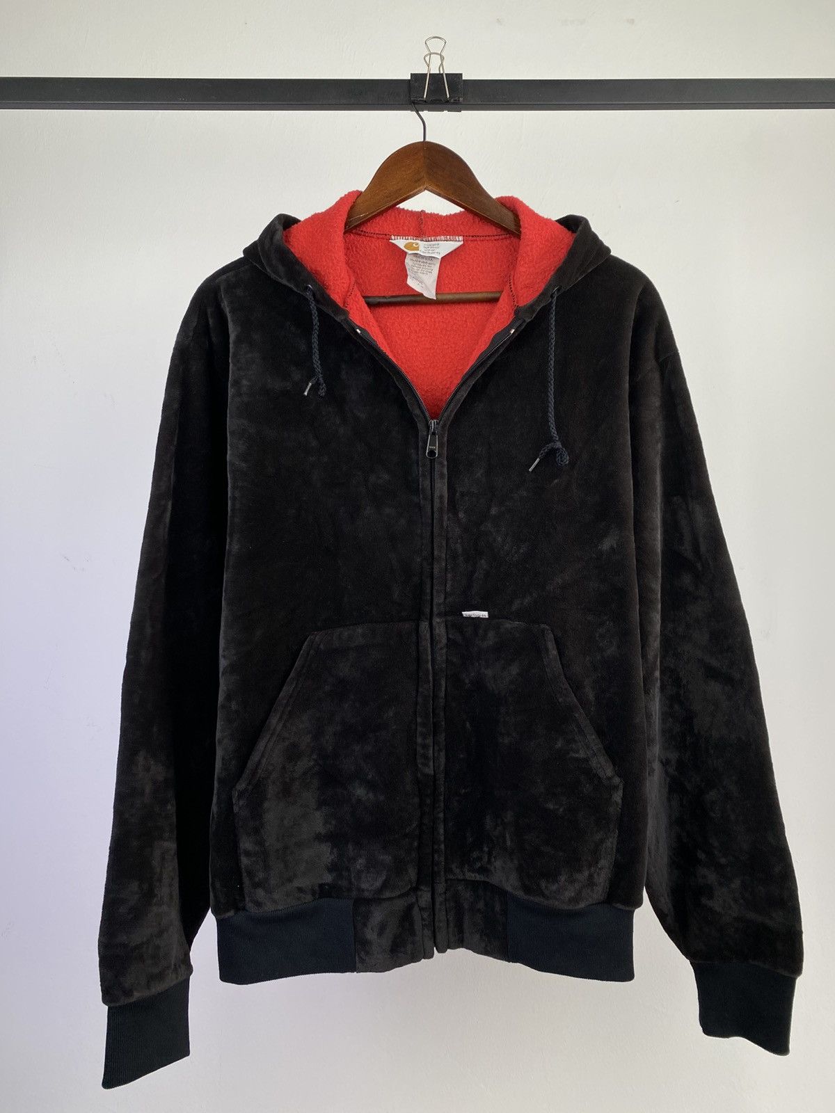 Carhartt Vintage Carhartt Made in USA Fleece Lined Zip Hoodie L Size US L / EU 52-54 / 3 - 1 Thumbnail