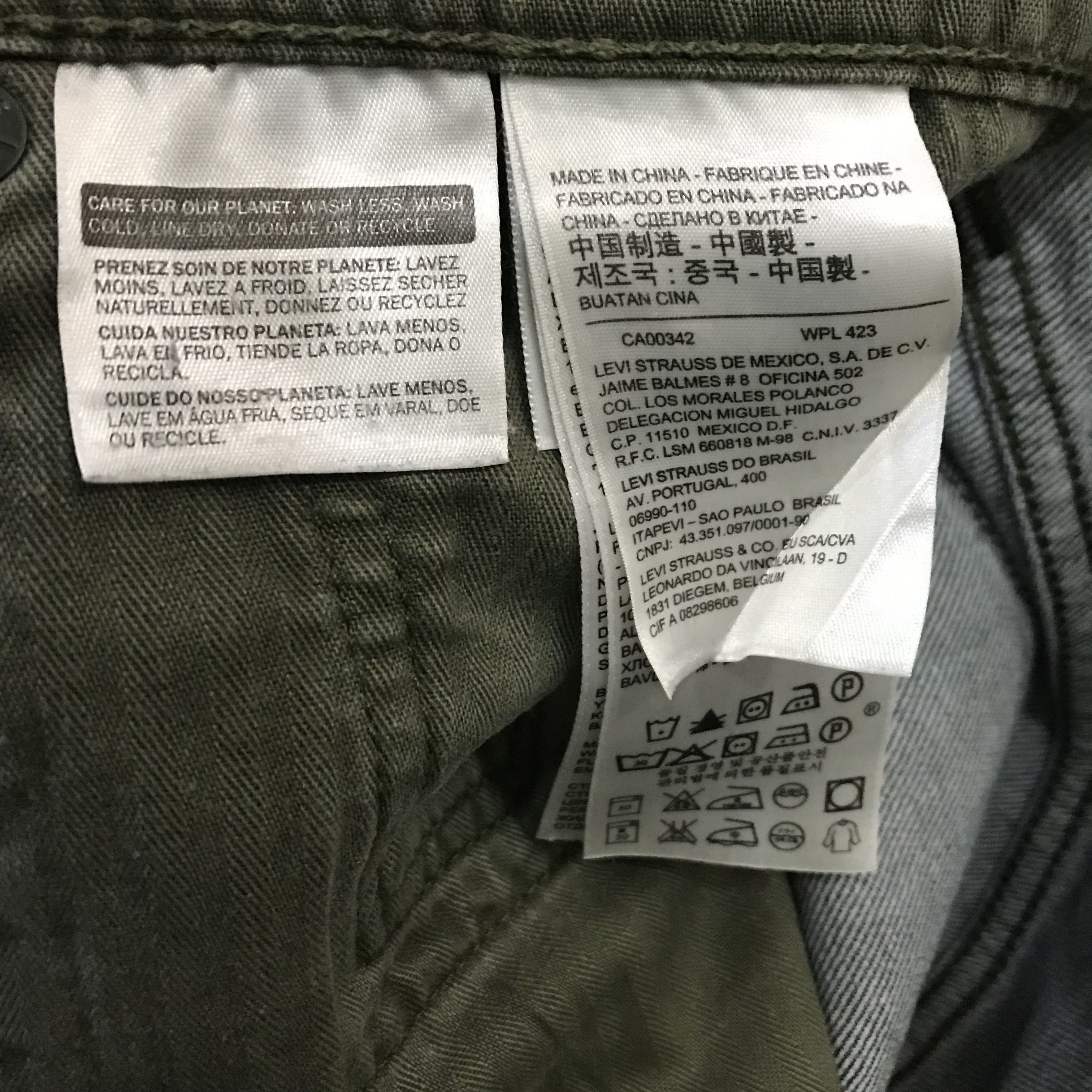 Levi's Vintage Levi’s 511 Slim Fit Green Pocket Flap Military Style Size US 32 / EU 48 - 12 Thumbnail
