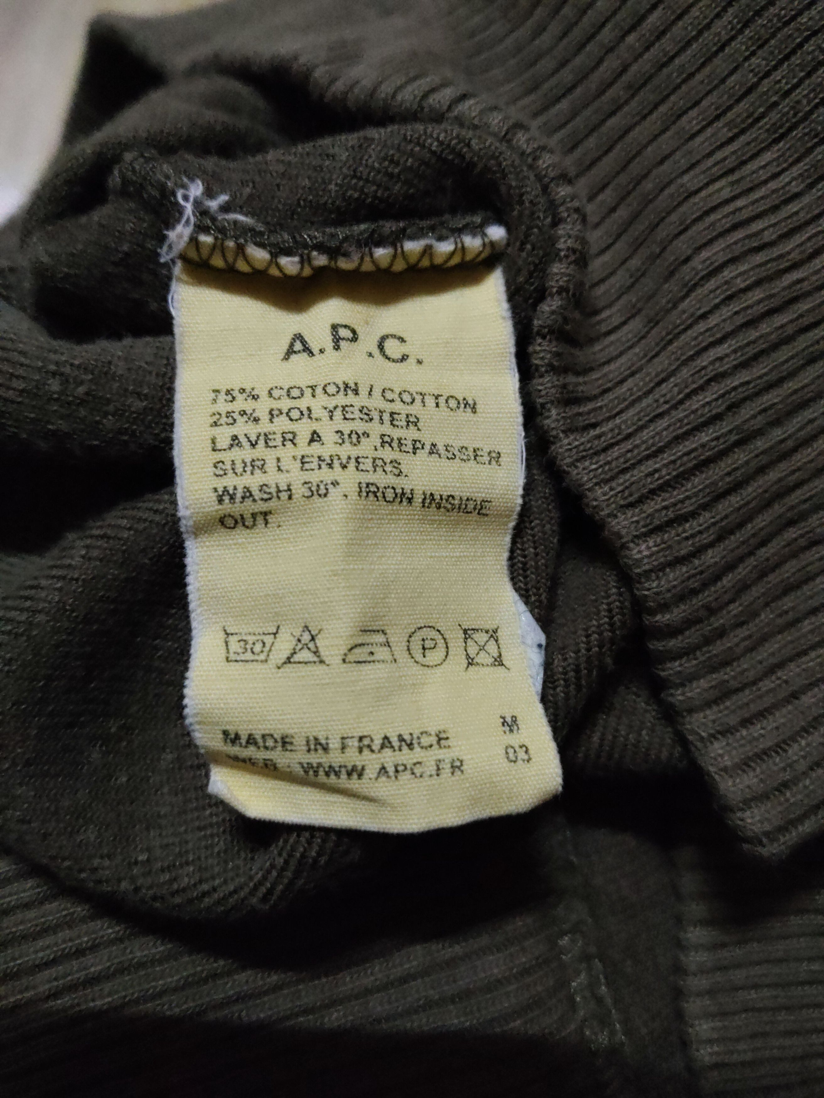 A.P.C. A.P.C Velvet Plain Sweatshirt Size US M / EU 48-50 / 2 - 7 Thumbnail