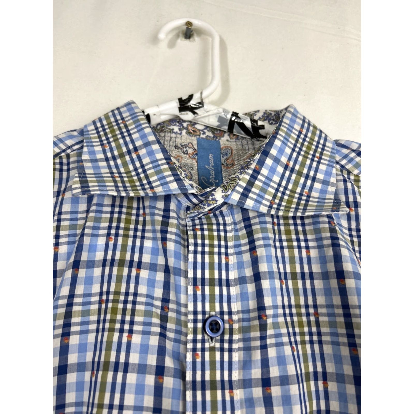 Robert Graham Robert Graham Button-Up Mens XL Blue Striped Paisley Classic Fit Long Sleeve Shirt Size US XL / EU 56 / 4 - 6 Thumbnail