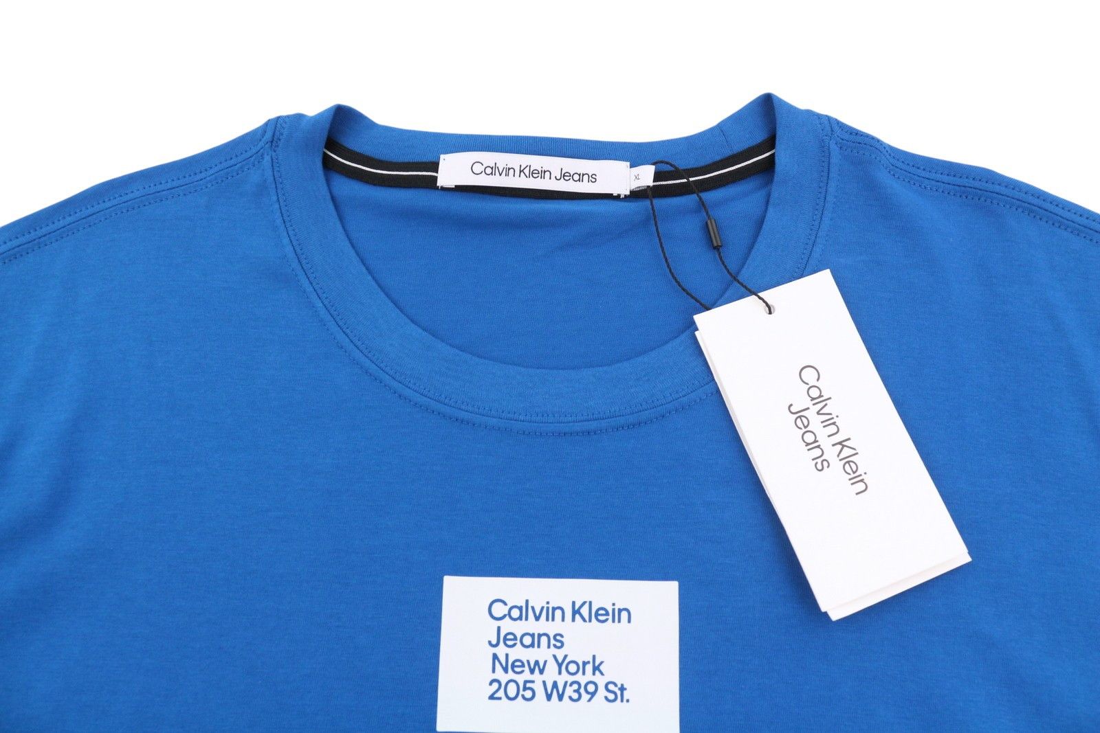 Calvin Klein XL Blue Cotton Tricot Front Logo 87925 Size US XL / EU 56 / 4 - 5 Thumbnail