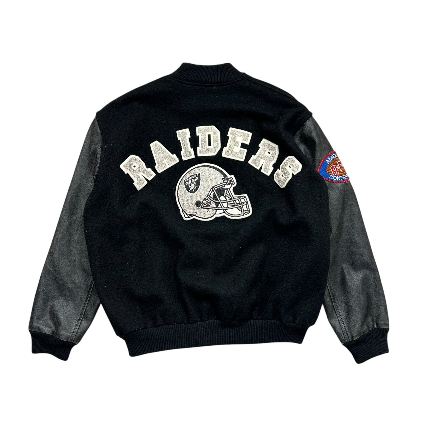 NFL VTG 90s LA RAIDERS CHALK LINE WOOL VARSITY JACKET SIZE XXL Size US XXL / EU 58 / 5 - 1 Thumbnail