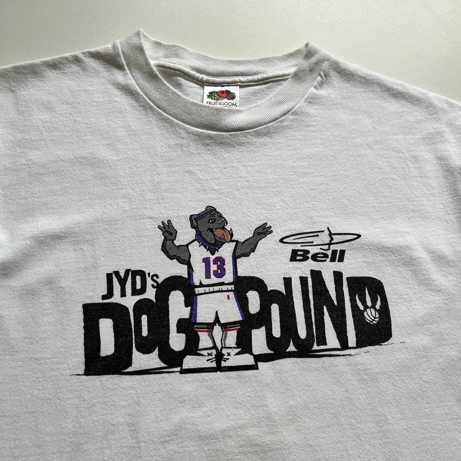 Fruit Of The Loom Vintage Toronto Raptors T Shirt Medium NBA JYD Junkyard Dog Size US M / EU 48-50 / 2 - 2 Thumbnail