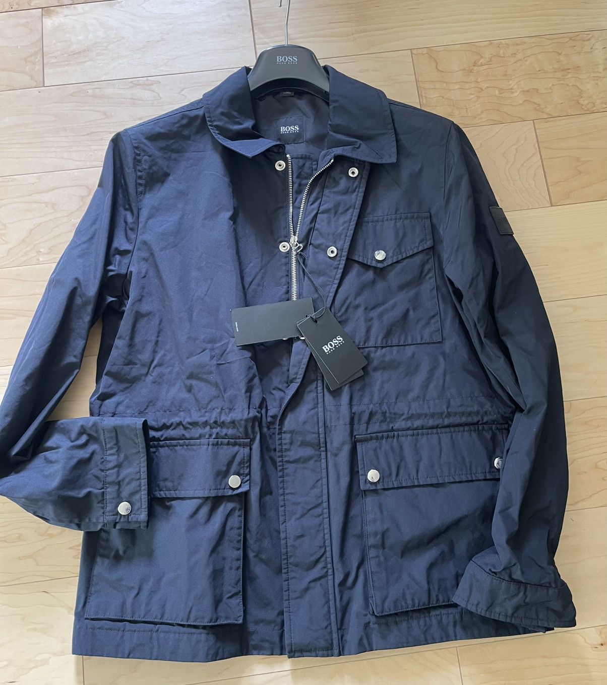 Hugo Boss men's navy jacket 50 Cisero NWT