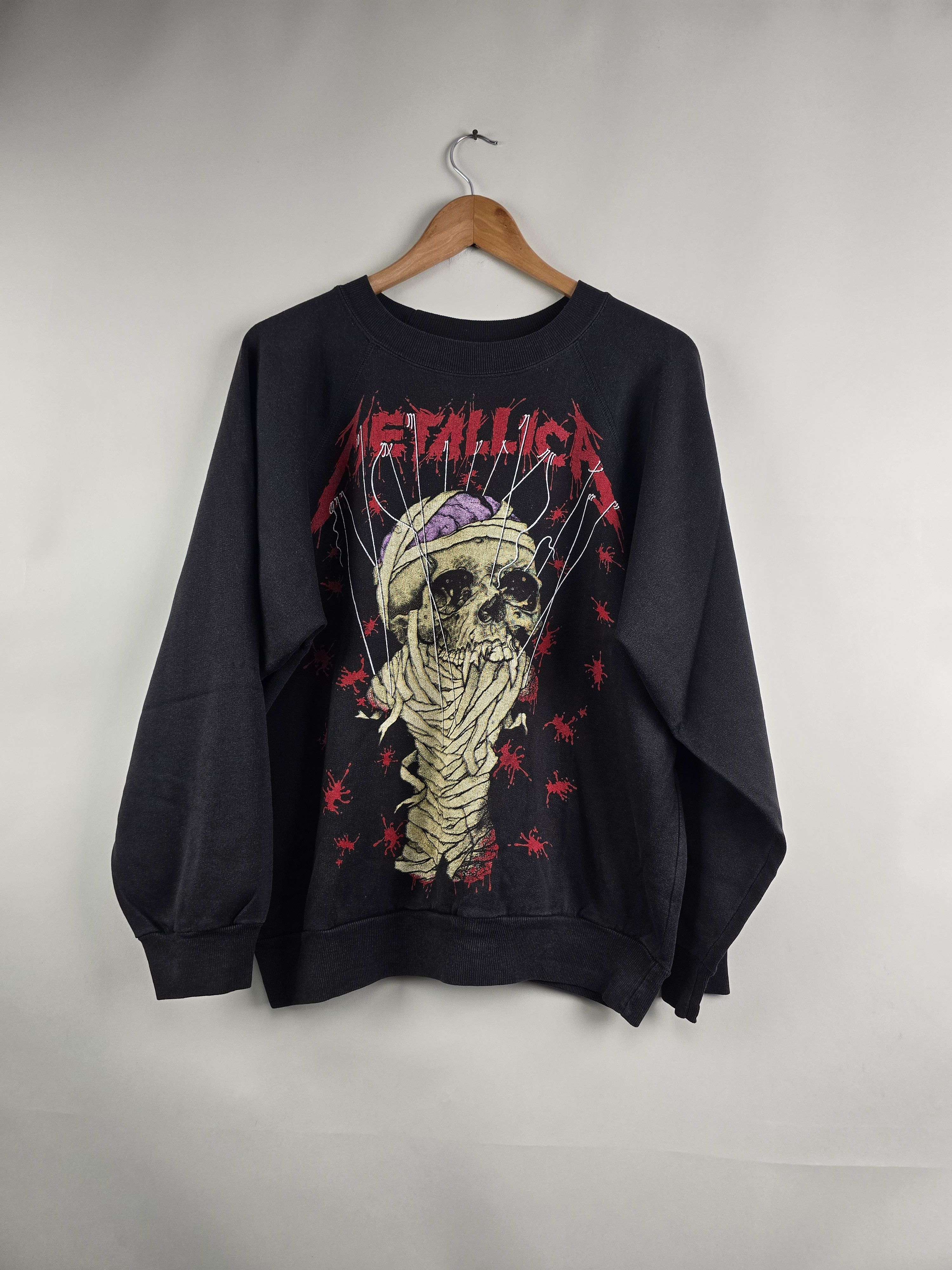Band Tees × Metallica × Vintage 80s Metallica One Pushead Crew neck L 22" 26" Size US L / EU 52-54 / 3 - 7 Thumbnail
