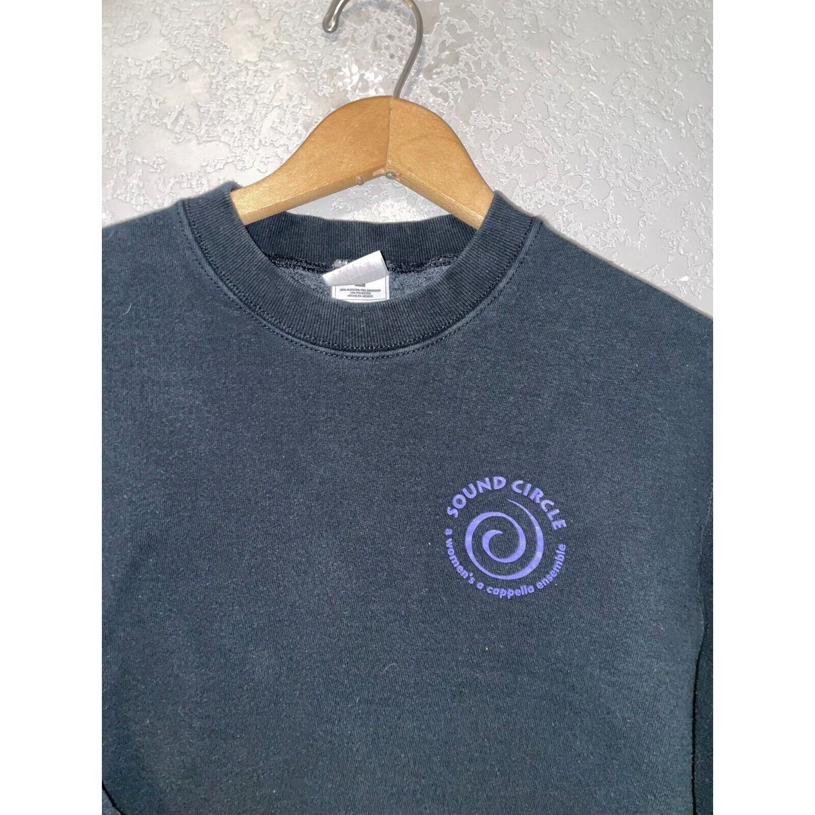 Fruit Of The Loom Vintage Sound Circle Sweatshirt Acapella Ensemble 90s VTG L Size US L / EU 52-54 / 3 - 2 Thumbnail