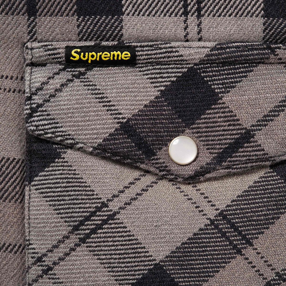 Supreme Supreme Quilted Flannel Snap Shirt SS24 | Grailed