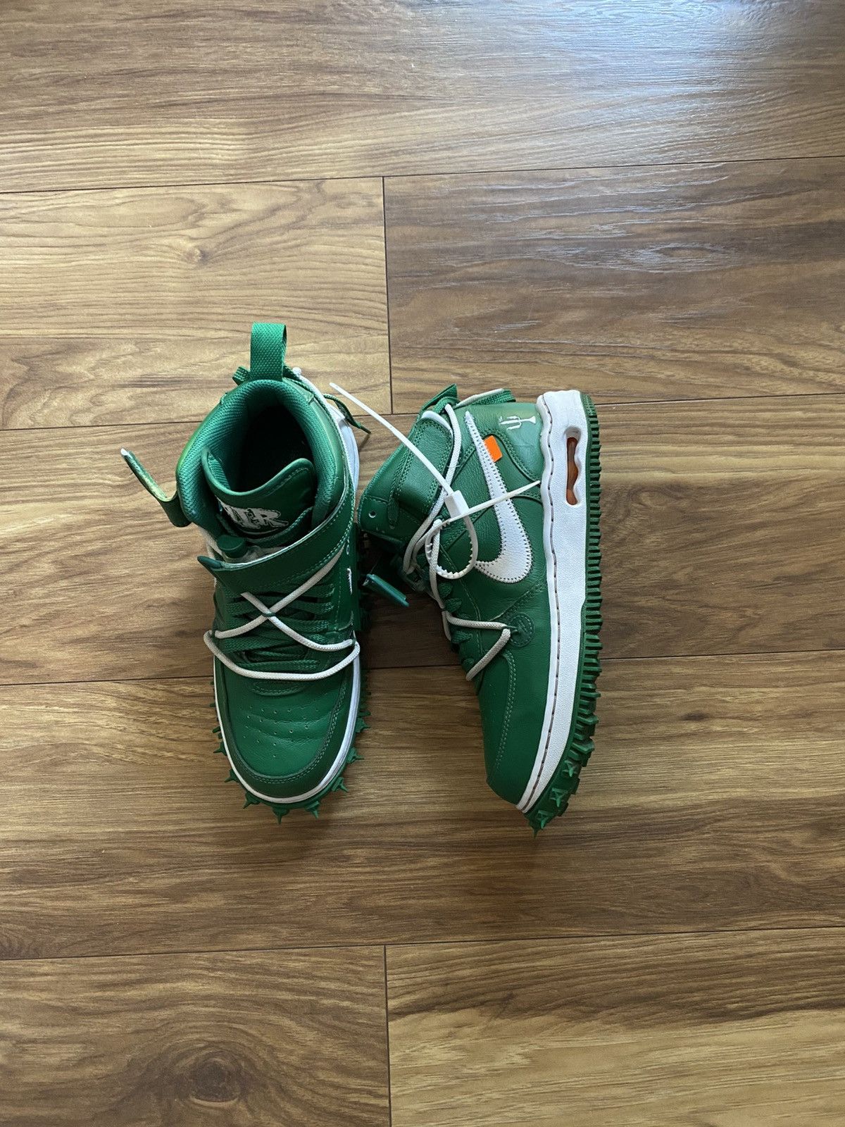 Nike × Off-White Nike x Off White Mid Air Force Pine Green Size US 8 / EU 41 - 2 Thumbnail