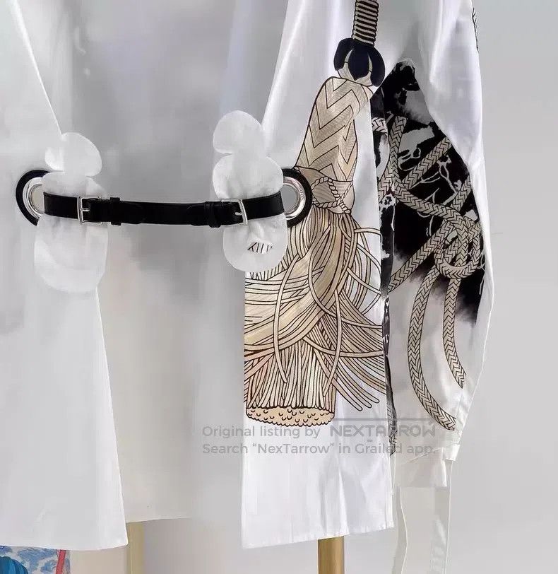 Hermes Hermes White Back Metal Buckle Shirt Size XS / US 0-2 / IT 36-38 - 6 Thumbnail