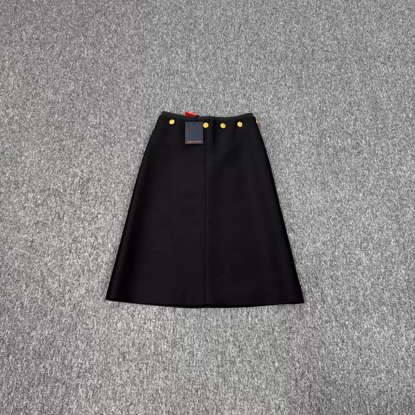 Louis Vuitton Louis Vuitton Black Gold Long Dress Size 34 New Size 25" / US 0 / IT 36 - 1 Thumbnail