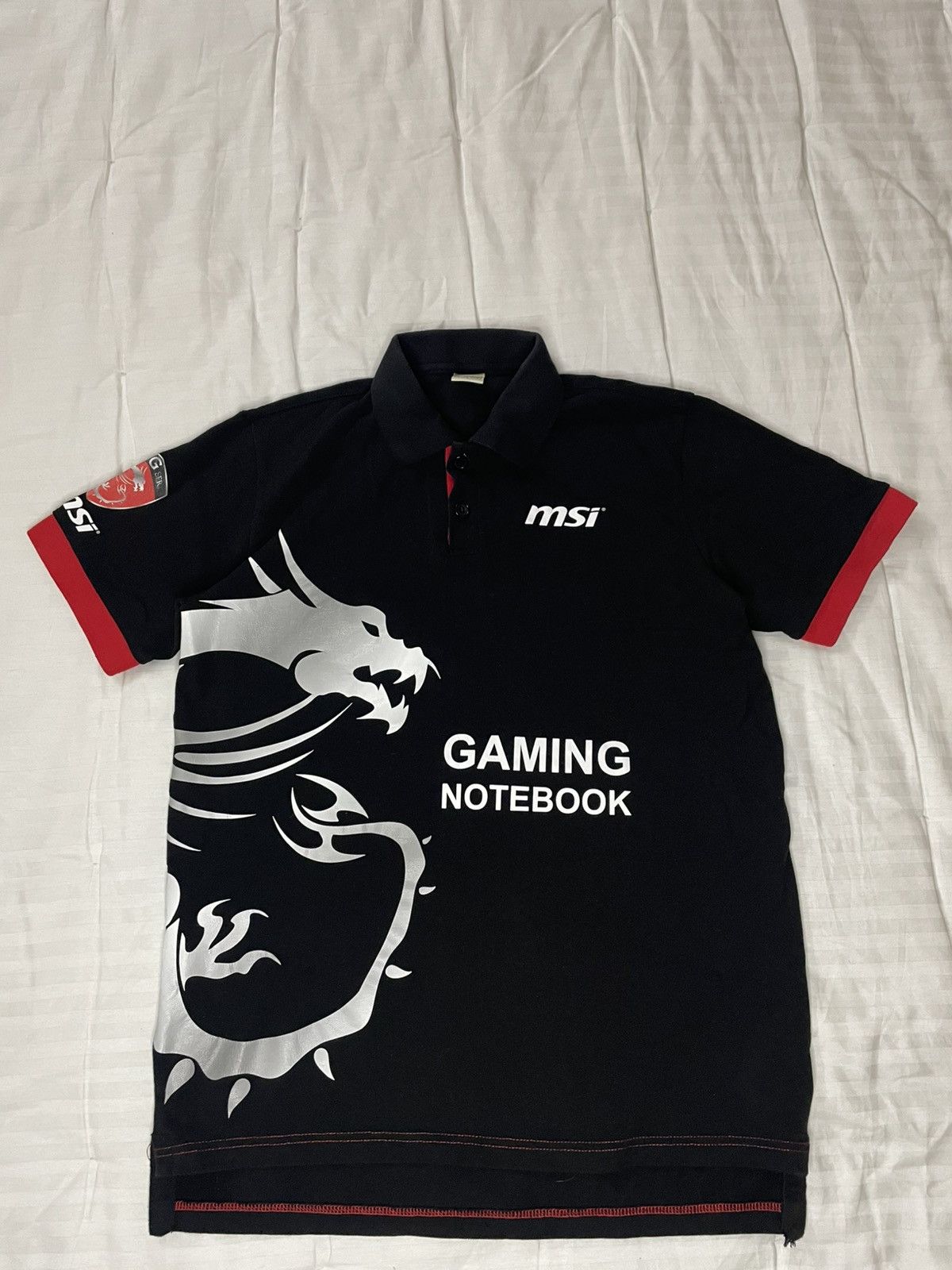 The Game Vintage Rare Archive MSI Merch Uniform Big Dragon Polo Size US L / EU 52-54 / 3 - 2 Thumbnail