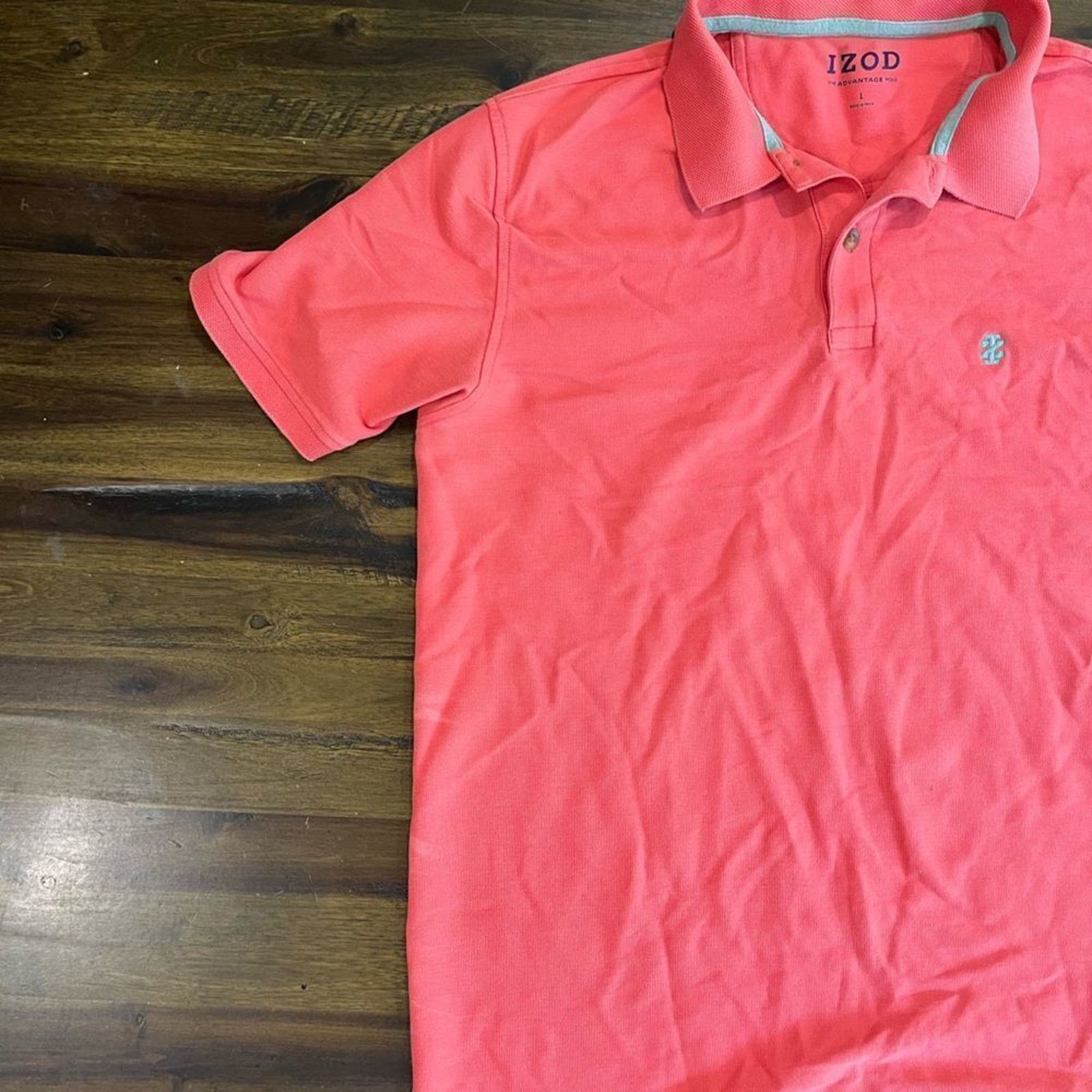 Izod IZOD Men’s Short Sleeve Red "Advantage" Polo - Size L Size US L / EU 52-54 / 3 - 3 Thumbnail