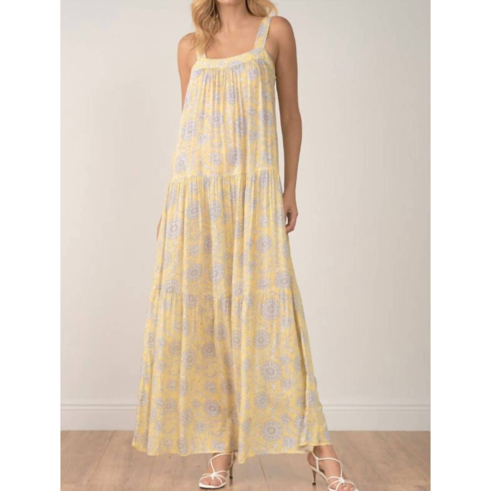 Elan Dress Maxi Strapless Tiered main image 1