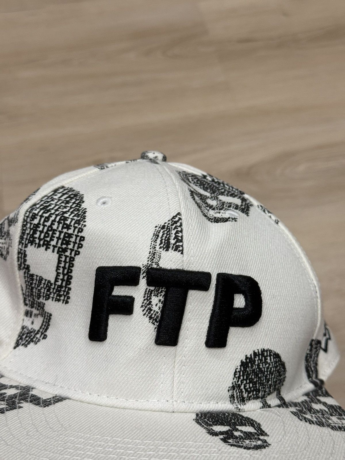 Fuck The Population FTP Skull Fitted Hat Size 7 7/8 Size ONE SIZE - 2 Thumbnail
