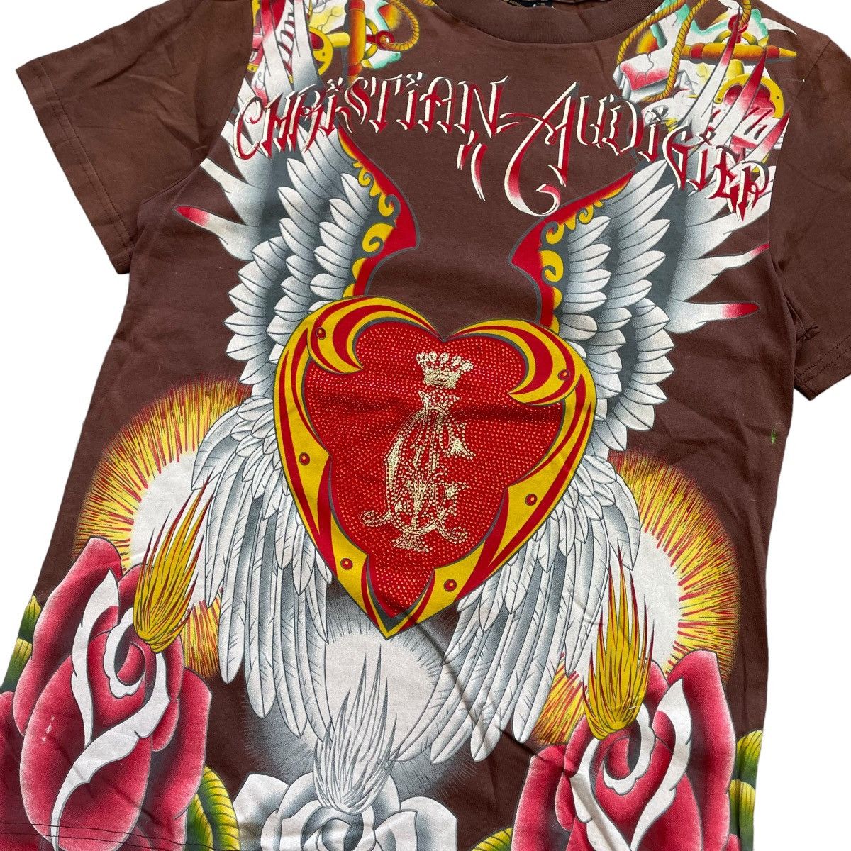 Ed Hardy VINTAGE Y2K ED HARDY CHRISTIAN AUDIGIER T-SHIRT Size S / US 4 / IT 40 - 5 Thumbnail