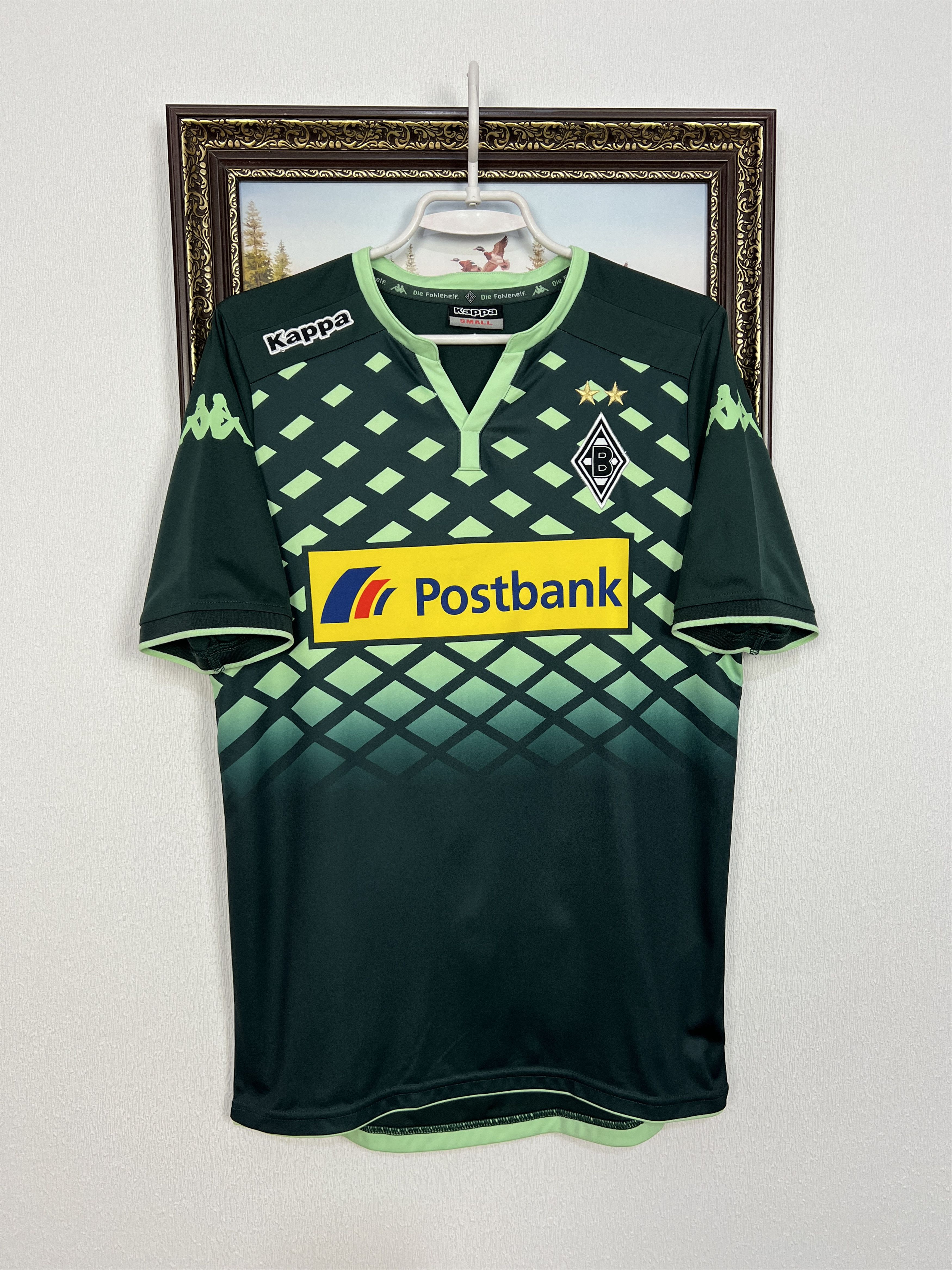 Kappa Monchengladbach Away football shirt Soccer Jersey Trikot Size US S / EU 44-46 / 1 - 1 Thumbnail