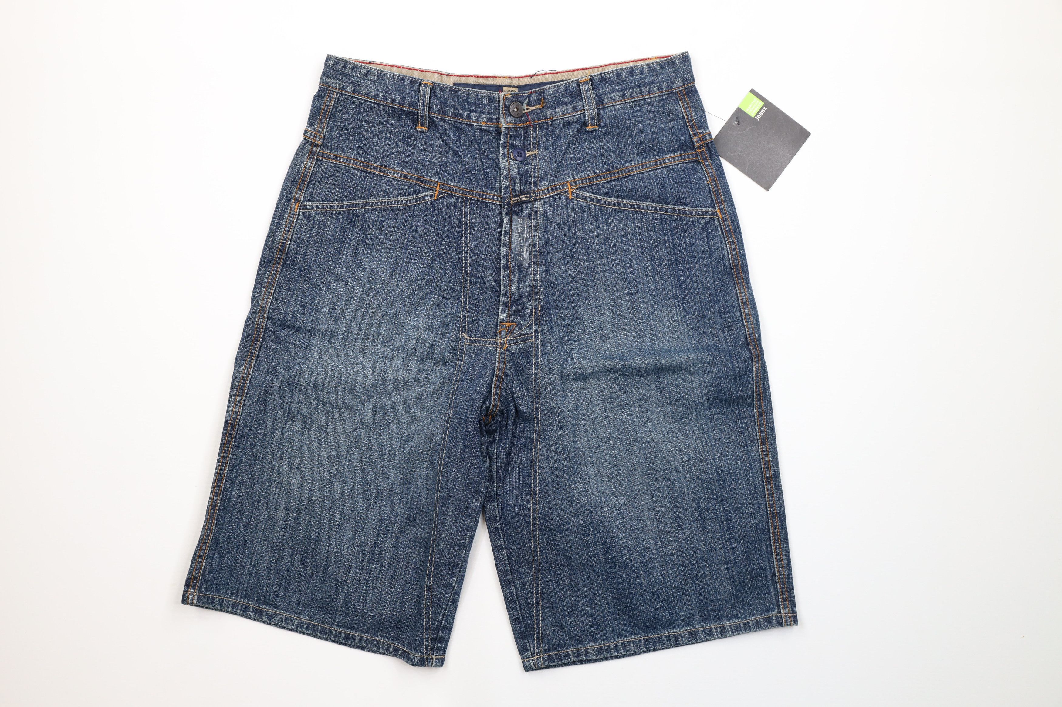 Marithe + Francois Girbaud × Vintage NOS Vintage 90s Marithe Francois Girbaud Denim Jean Shorts Size US 32 / EU 48 - 1 Thumbnail