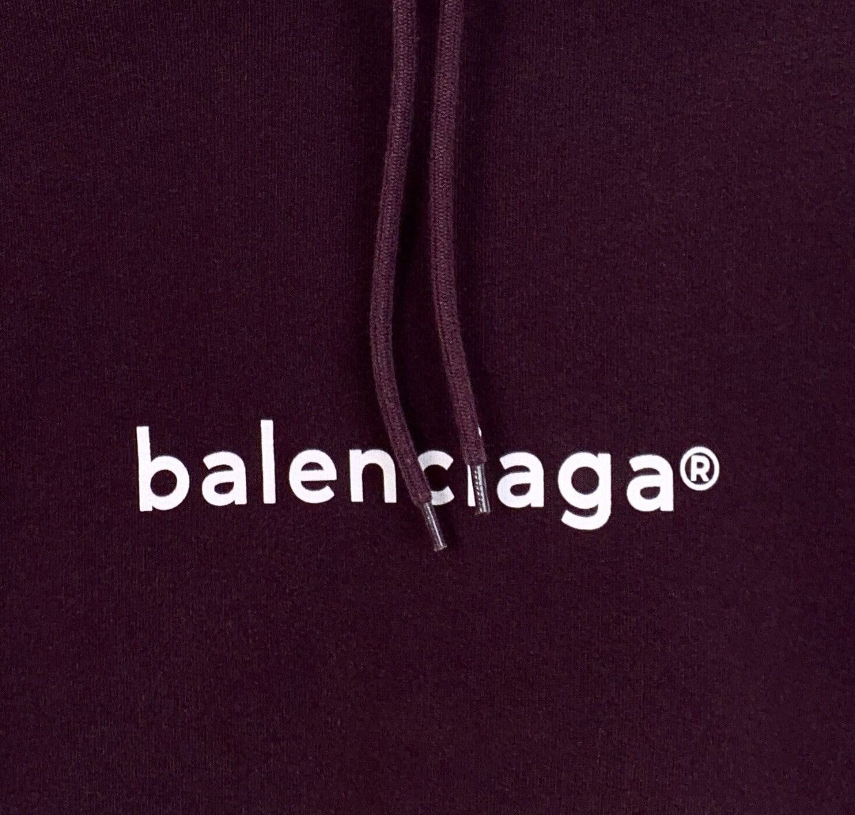 Balenciaga Balenciaga purple logo letter printed drawstring hoodie Size US S / EU 44-46 / 1 - 4 Thumbnail