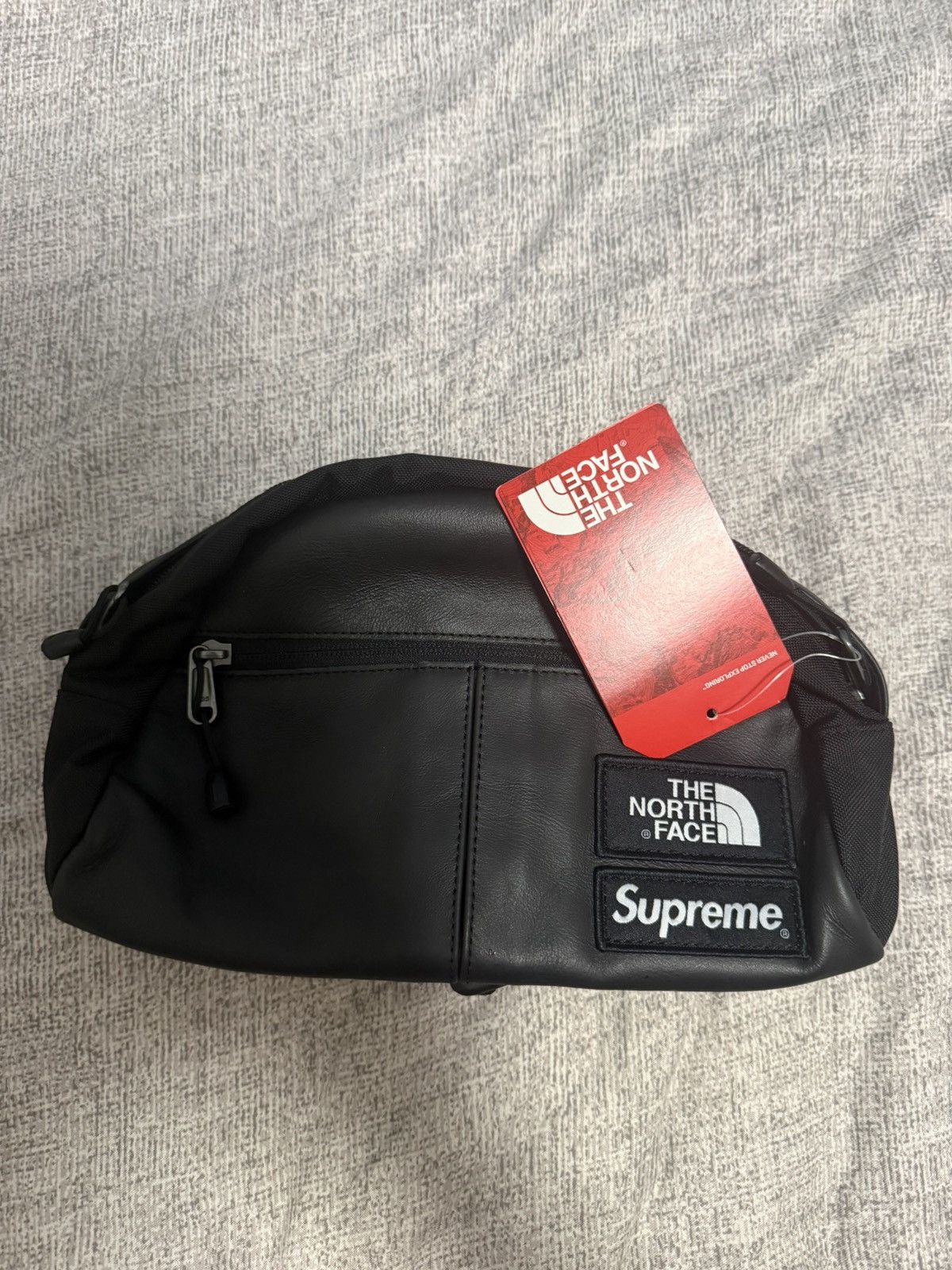 Supreme × The North Face Leather mountain waist bag | Grailed