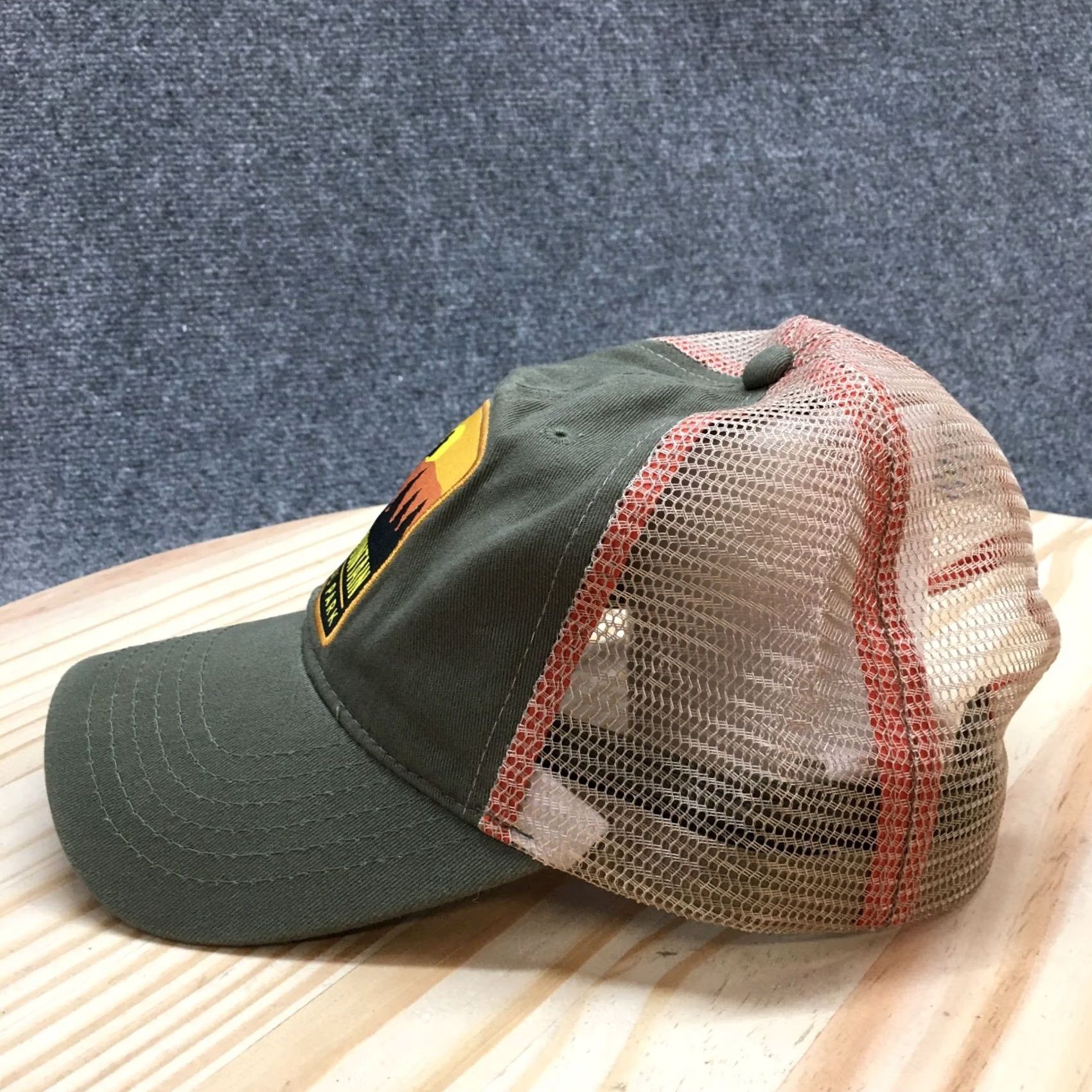 Vintage H3 Headwear Trucker Hat Mens Green OS Adjustable Rocky Mountain National Park Size US M / EU 48-50 / 2 - 6 Thumbnail