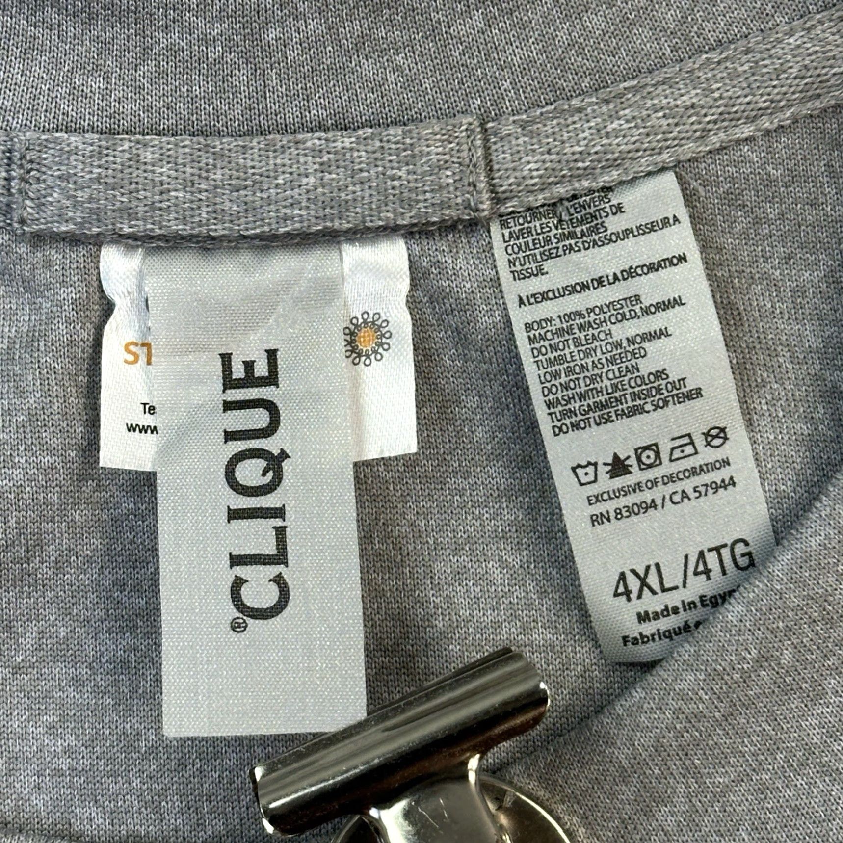 Vintage Clique Sweatshirt Mens 4XL Gray Presidents Cup Pocket Golf Pullover OEKO-TEX Size US XXL / EU 58 / 5 - 6 Thumbnail