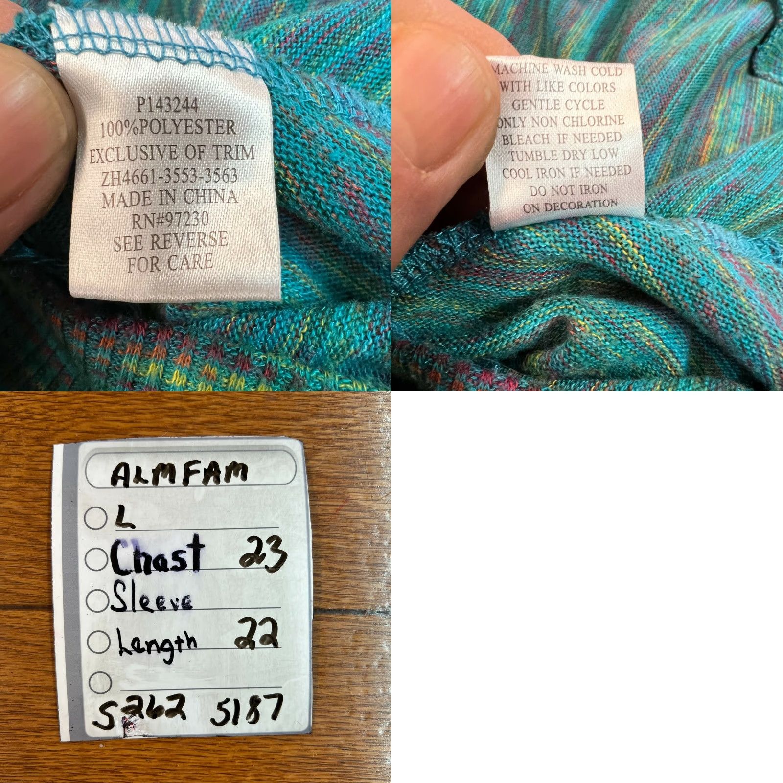 Almost Famous Almost Famous Womens Blouse Size L Lace Back Blue Swirl Pullover Size L / US 10 / IT 46 - 8 Thumbnail