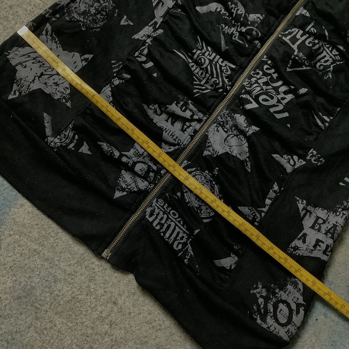 Hysteric Glamour × If Six Was Nine × Le Grande Bleu (L.G.B.) Ecrire Y2K Zipper Full Print Hoodie ifsixwasnine lgb style Size US L / EU 52-54 / 3 - 17 Thumbnail