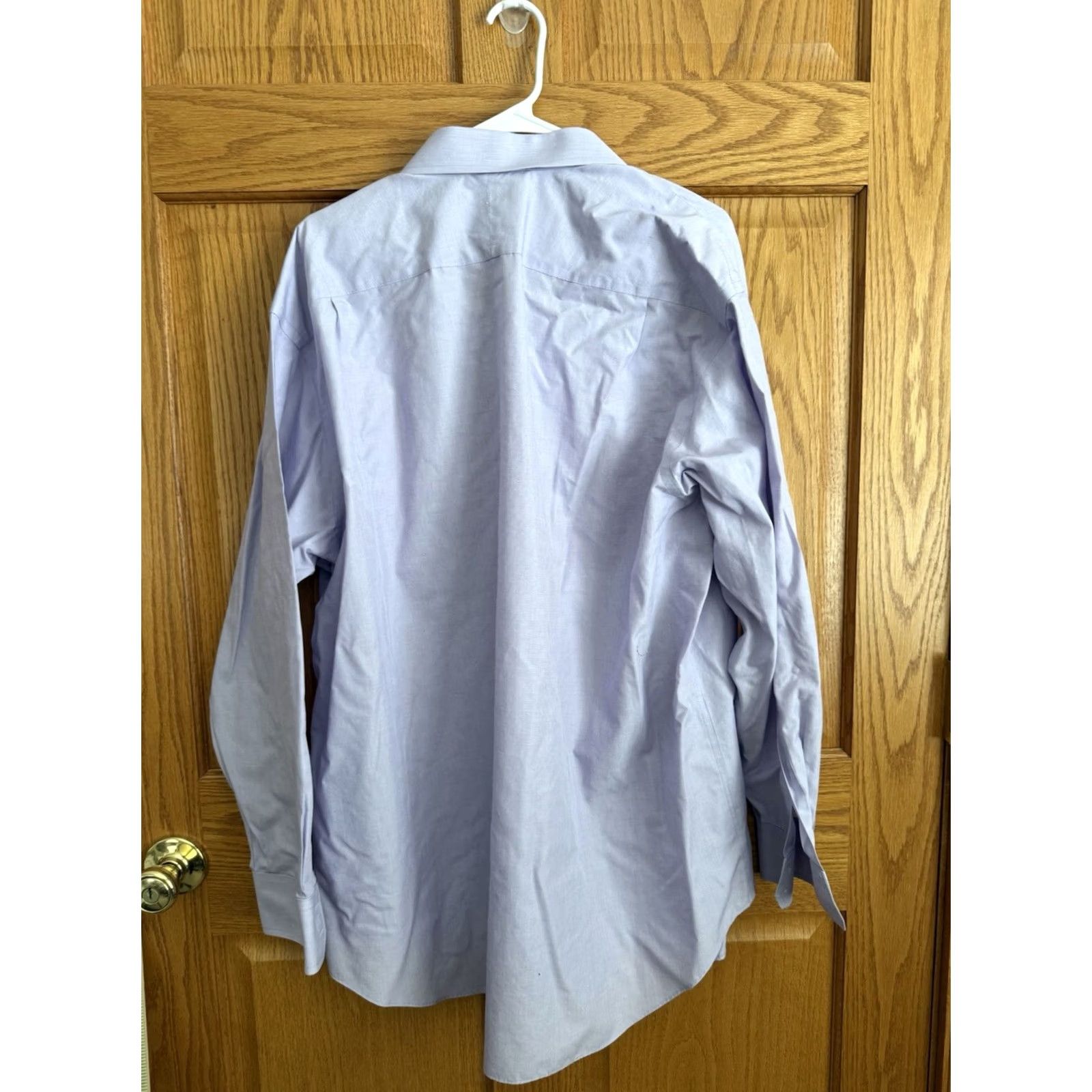 Charles Tyrwhitt CHARLES TYRWHITT Classic Dress Shirt 18 35 Non Iron Lavender Purple Cotton Button-Down Long Sleeve Mens Shirt Size 48R - 2 Thumbnail