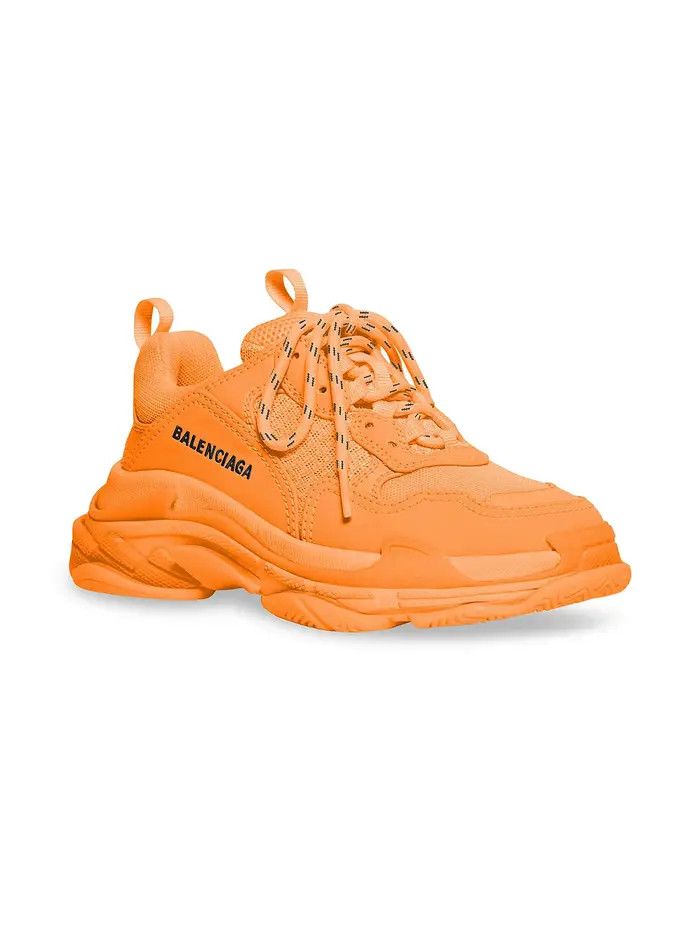 Balenciaga o1tr1nto0825 Size: KIDS 28 / Triple S Sneakers Fluo Orange Size US 5 / EU 37 - 2 Thumbnail