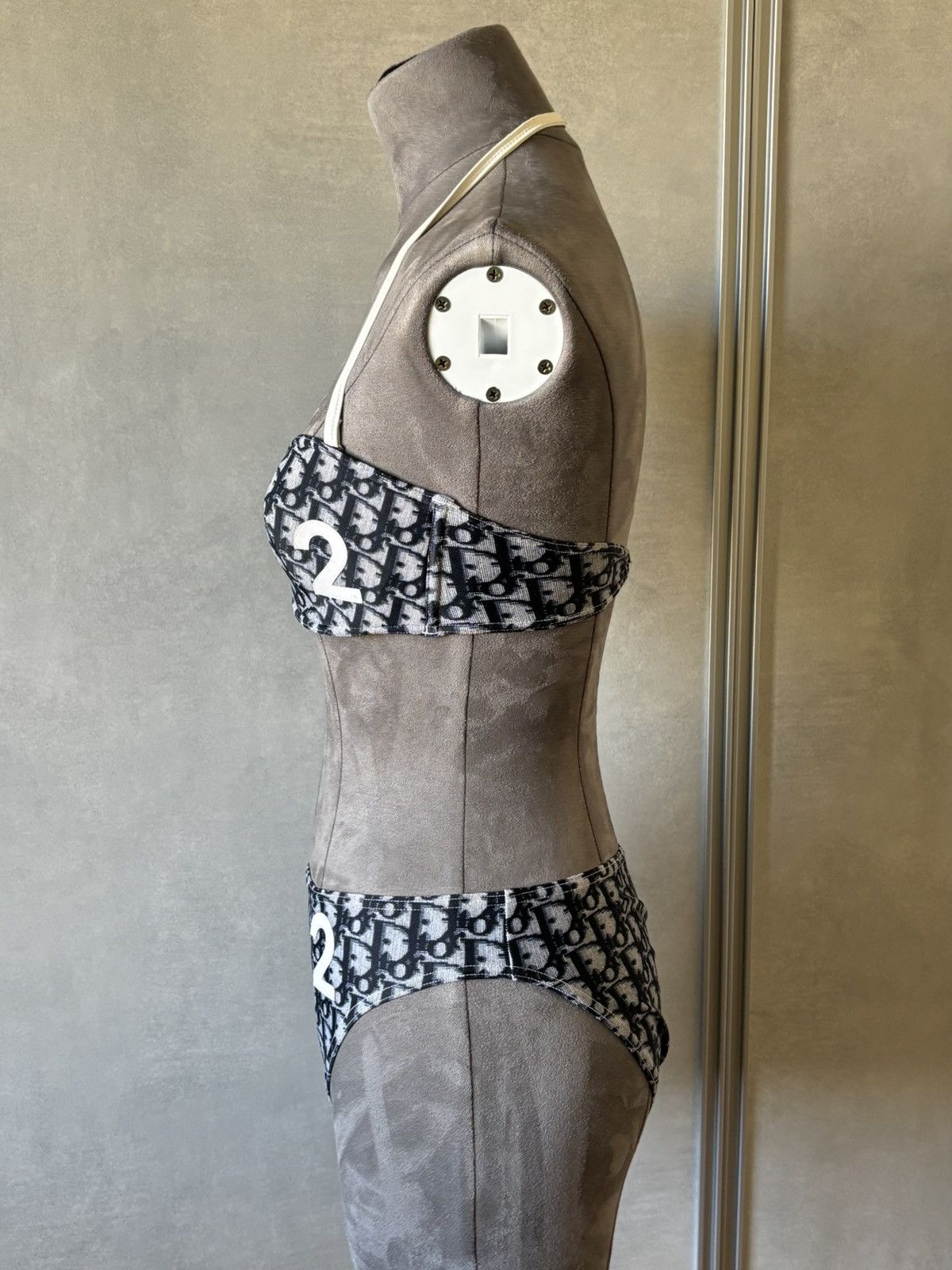 Dior Christian Dior Oblique “Trotter” Bikini Set – 85C – Vintage Size ONE SIZE - 5 Thumbnail