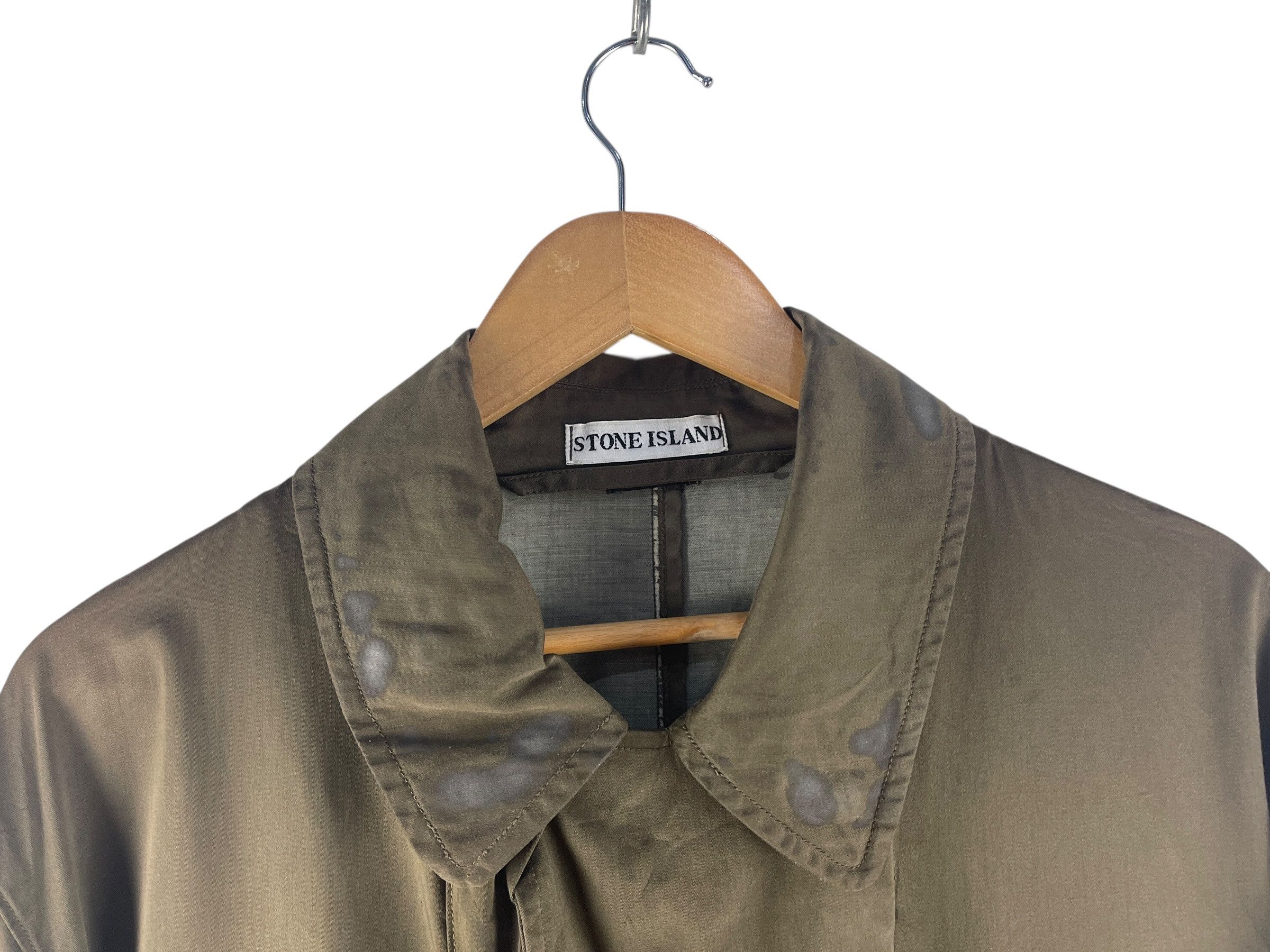 Stone Island Vintage Stone Island Raso Gommato Jacket – Made in Italy Size L / US 10 / IT 46 - 11 Thumbnail