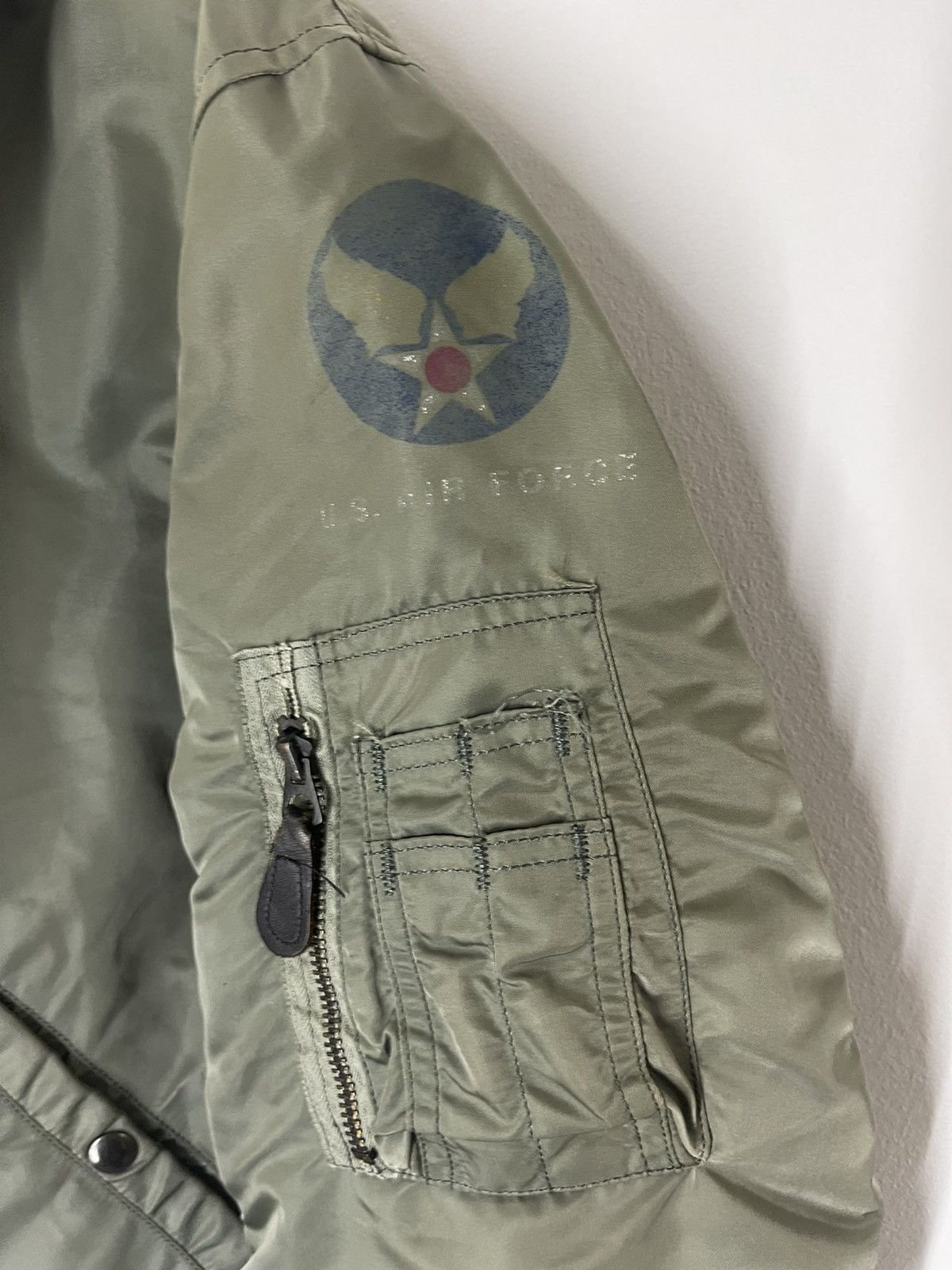 Alpha Industries VINTAGE 80’s ALPHA INDUSTRIES USA BOMBER FLYING JACKET Size US L / EU 52-54 / 3 - 5 Thumbnail