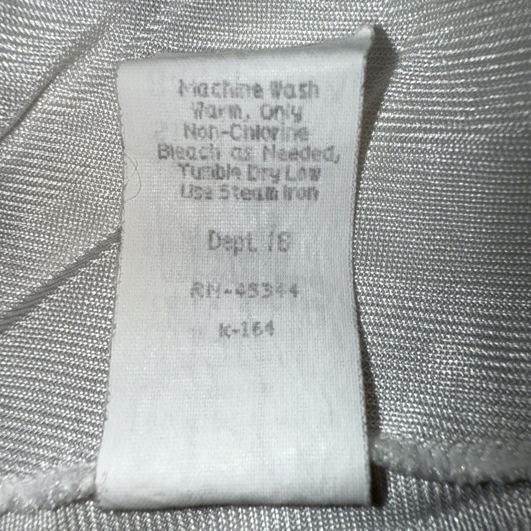Sears VINTAGE Sears Camisole Top Slip White Nylon Anti Cling Adjustable Strap Women's Regular 42 Satin Silky Comfort Classic Lingerie Size M / US 6-8 / IT 42-44 - 7 Thumbnail