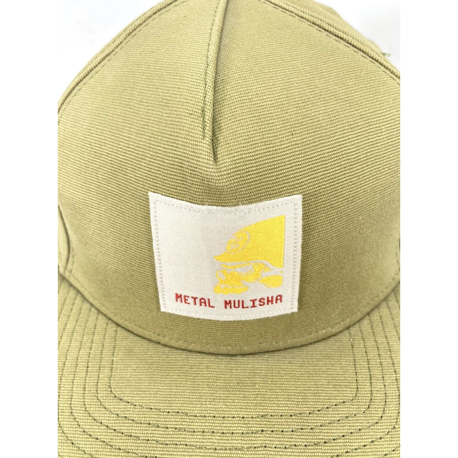 New Era Metal Mulisha New Era 39Thirty Hat Cap Khaki Beige Fitted Large XL Flat Bill Men Beige Cap Size ONE SIZE - 2 Thumbnail
