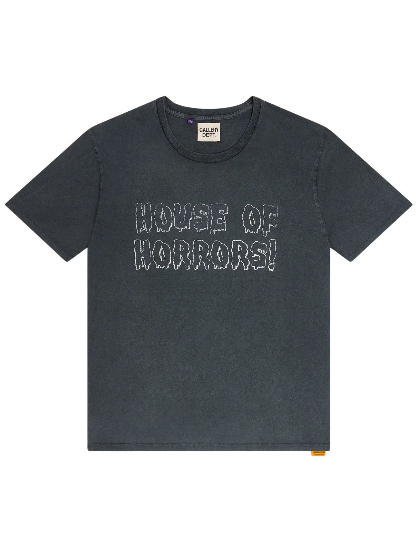 Gallery Dept. o1mle0725 Horrors T-Shirt in Vintage Black Size US XXL / EU 58 / 5 - 1 Thumbnail