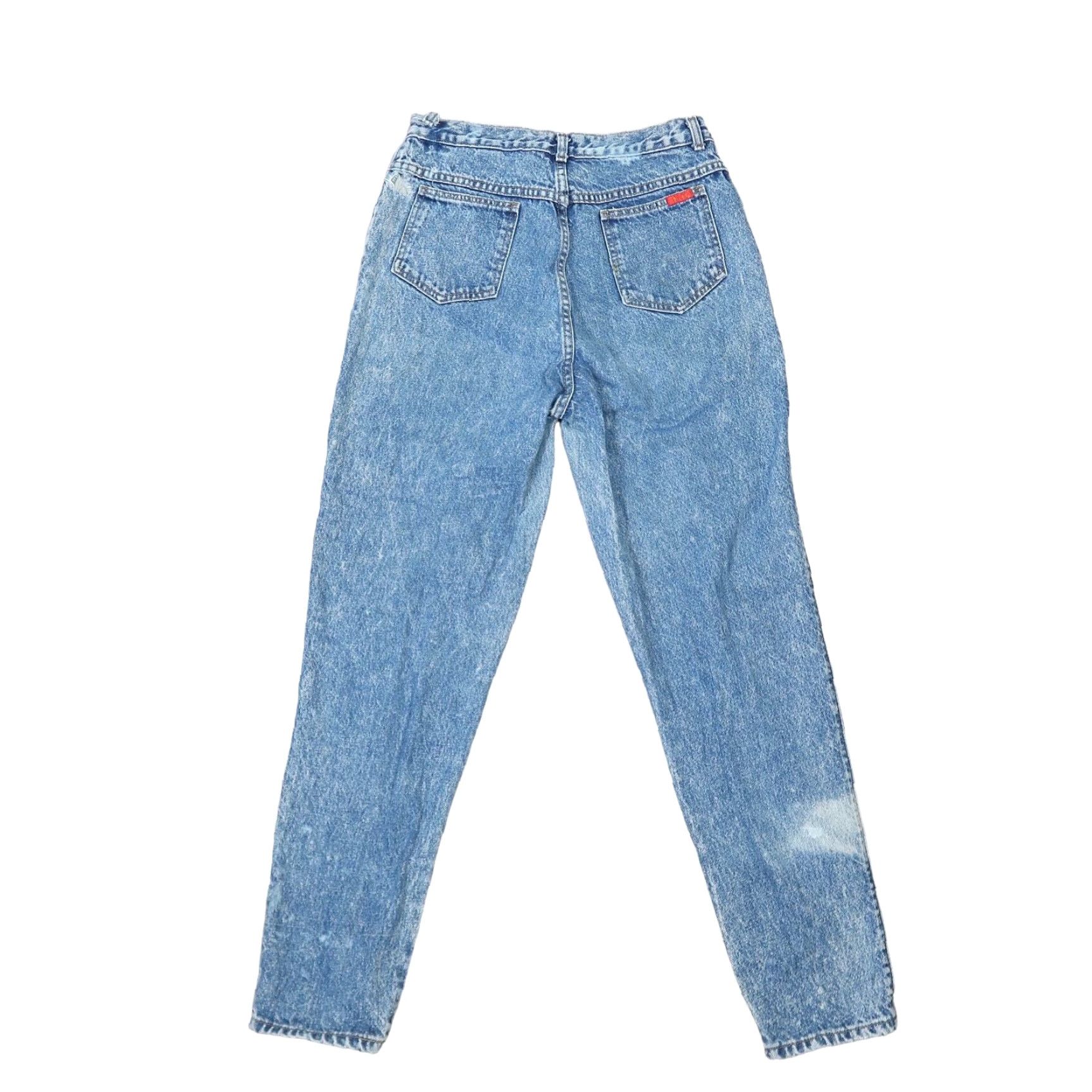 Vintage VINTAGE Bonjour 90s jeans Mom Jeans 30" Inseam 30" Cotton Blue Acid Wash High Rise Straight Leg Womens 14 Grunge Size 36" / US 14 / IT 50 - 3 Thumbnail