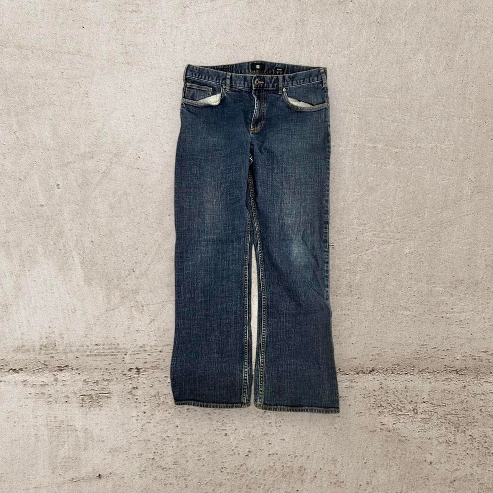 DC Y2k dc skate dark wash skate jeans Size US 35 - 2 Thumbnail