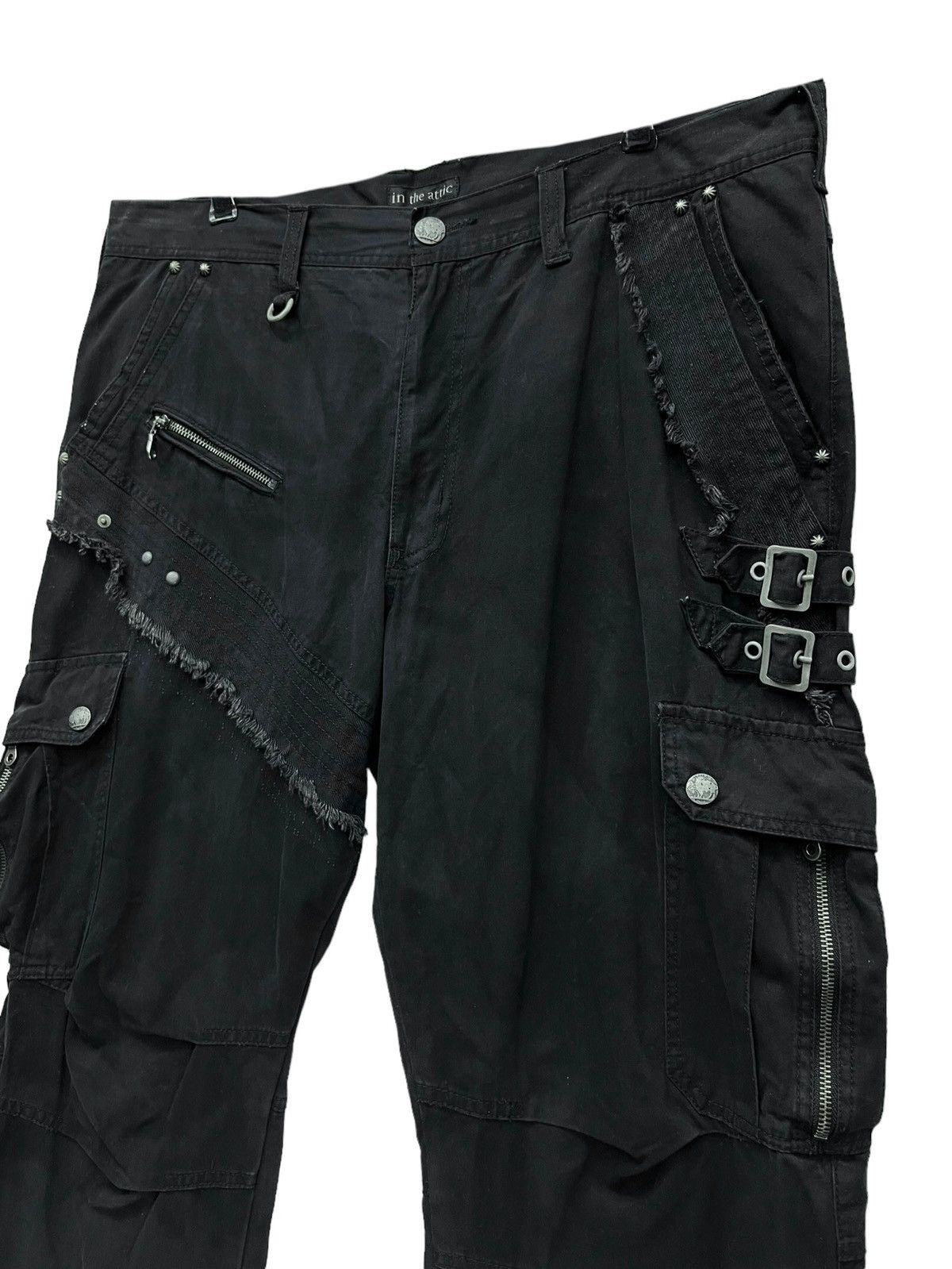 image of If Six Was Nine x In The Attic Neo-Punkin The Attic Seditionaries Zipper Buckles Cargo in Black (Si