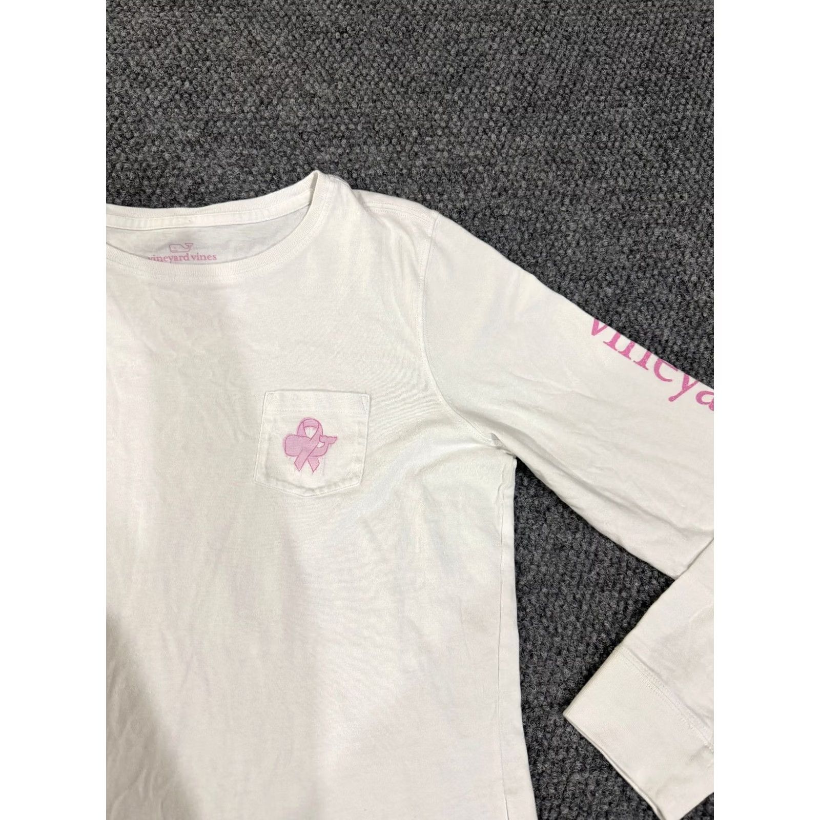 Vineyard Vines Vineyard Vines T Shirt Womens Medium White Long Sleeve Pocket Logo Casual Womens Regular Size M / US 6-8 / IT 42-44 - 5 Thumbnail