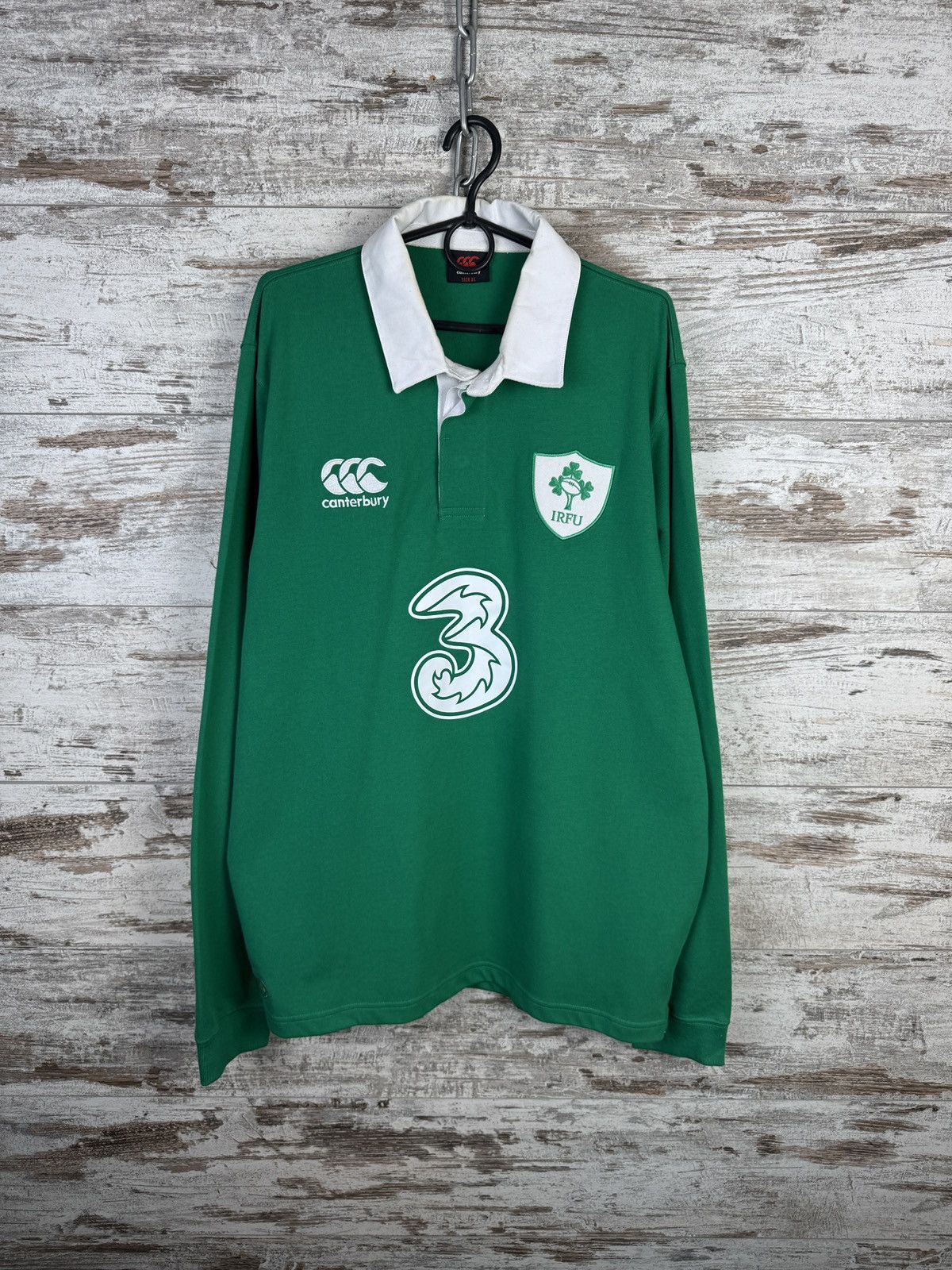 Canterbury of New Zealand × Vintage Vintage Cantbery Irish Rugby football union Sweatshirt tee Size US XL / EU 56 / 4 - 1 Thumbnail